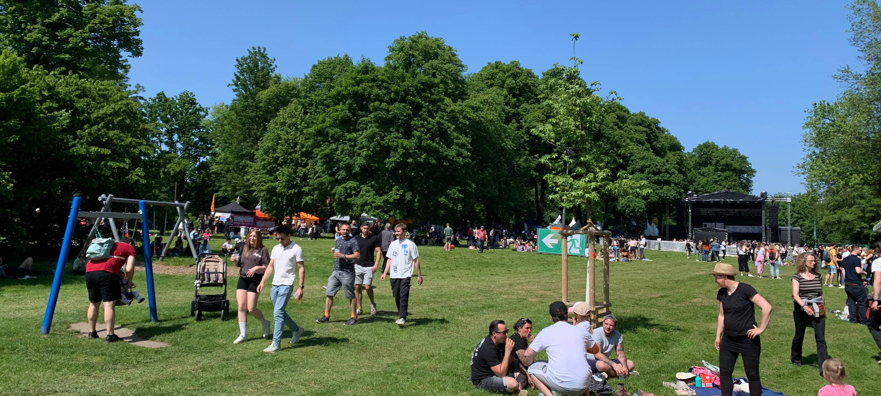 Stimmung in Essen auf dem Pfingst Open Air