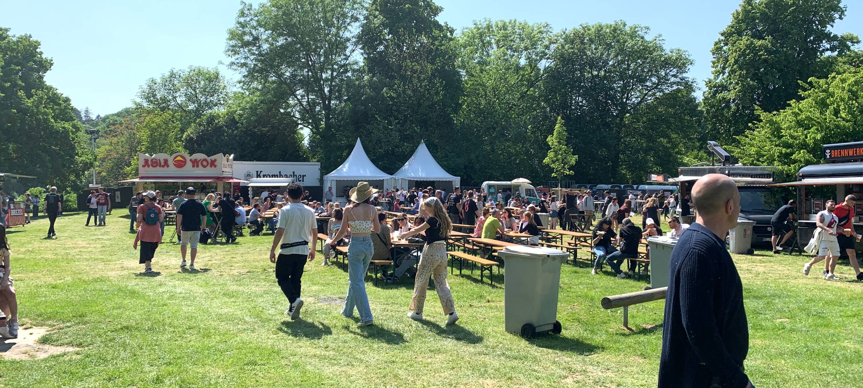 Stimmung in Essen auf dem Pfingst Open Air