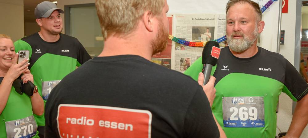 BIG City Trail durch Radio Essen: So war der Lauf durch die Redaktion