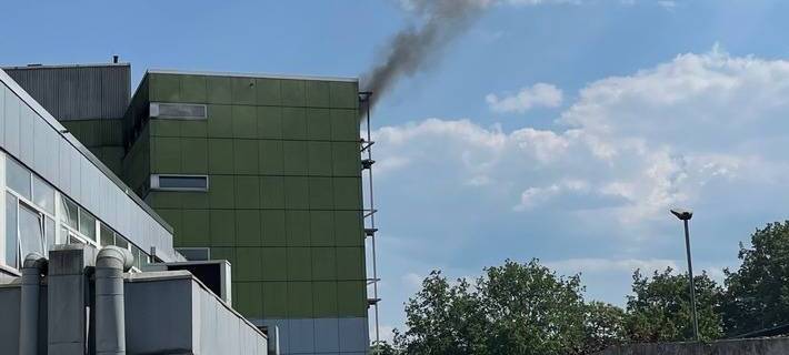 Großbrand in Essen in Klinik
