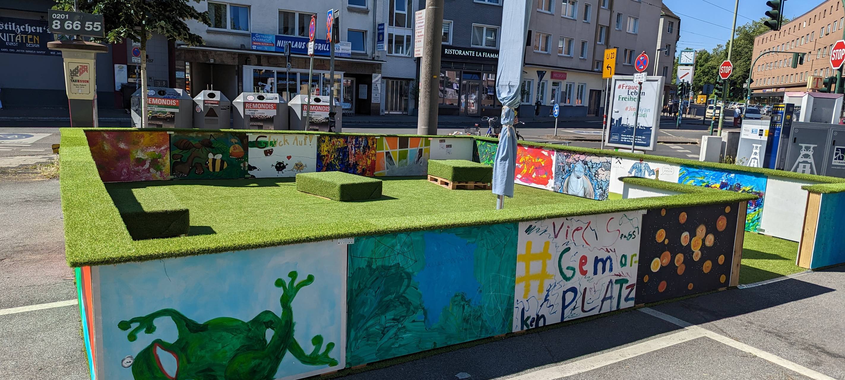 Öffentlicher Platz in Essen umgestaltet
