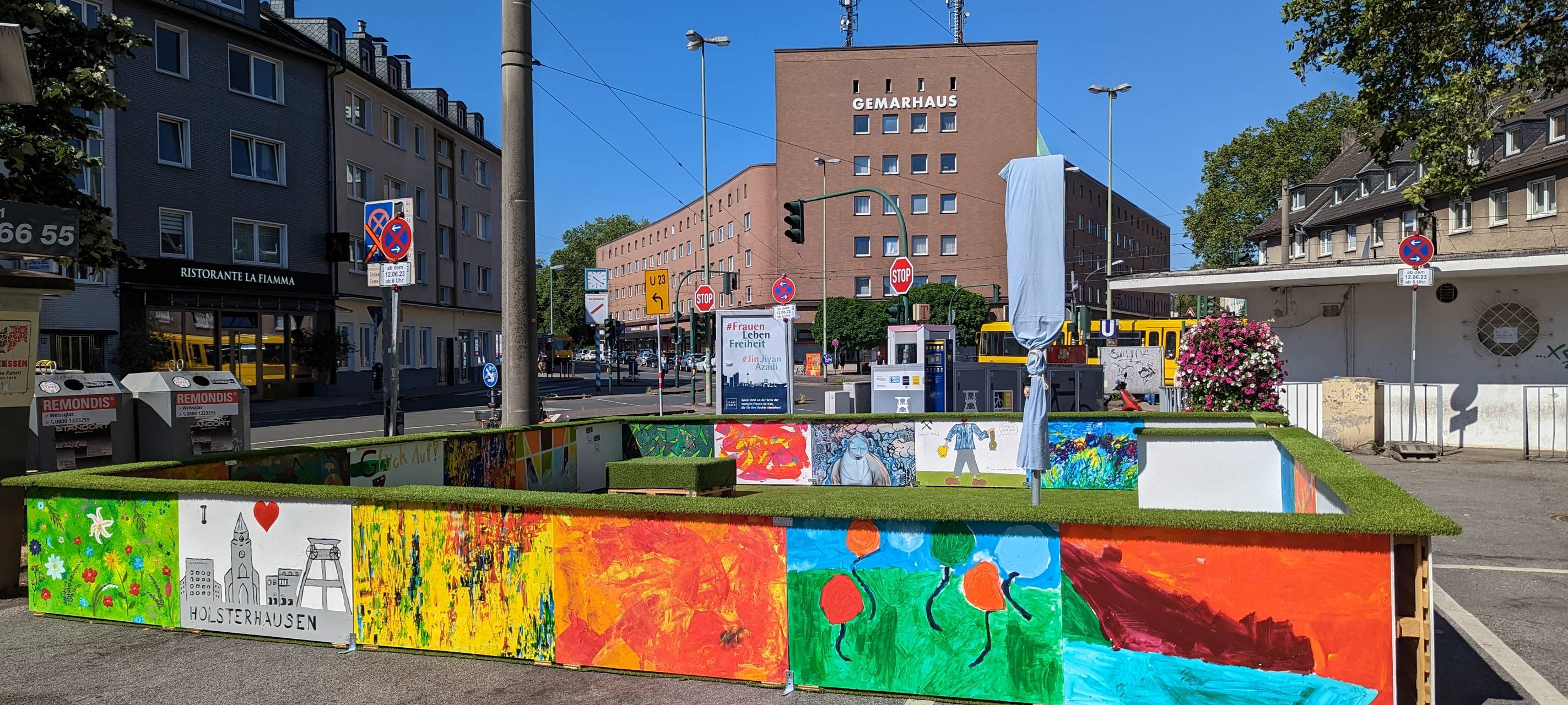 Öffentlicher Platz in Essen umgestaltet