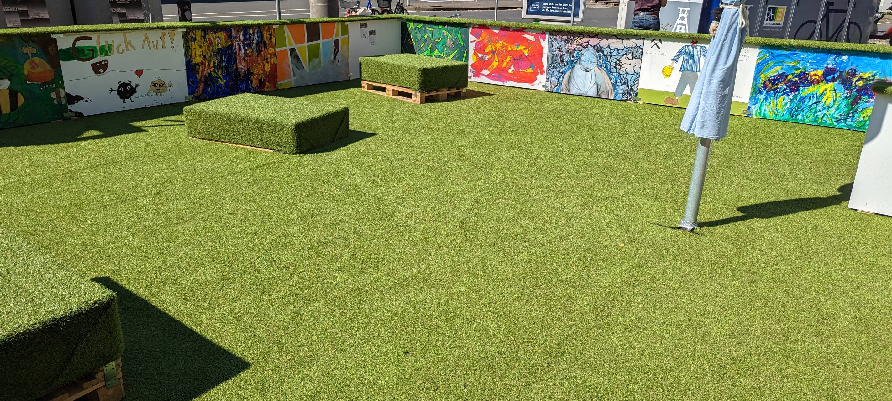 Öffentlicher Platz in Essen umgestaltet