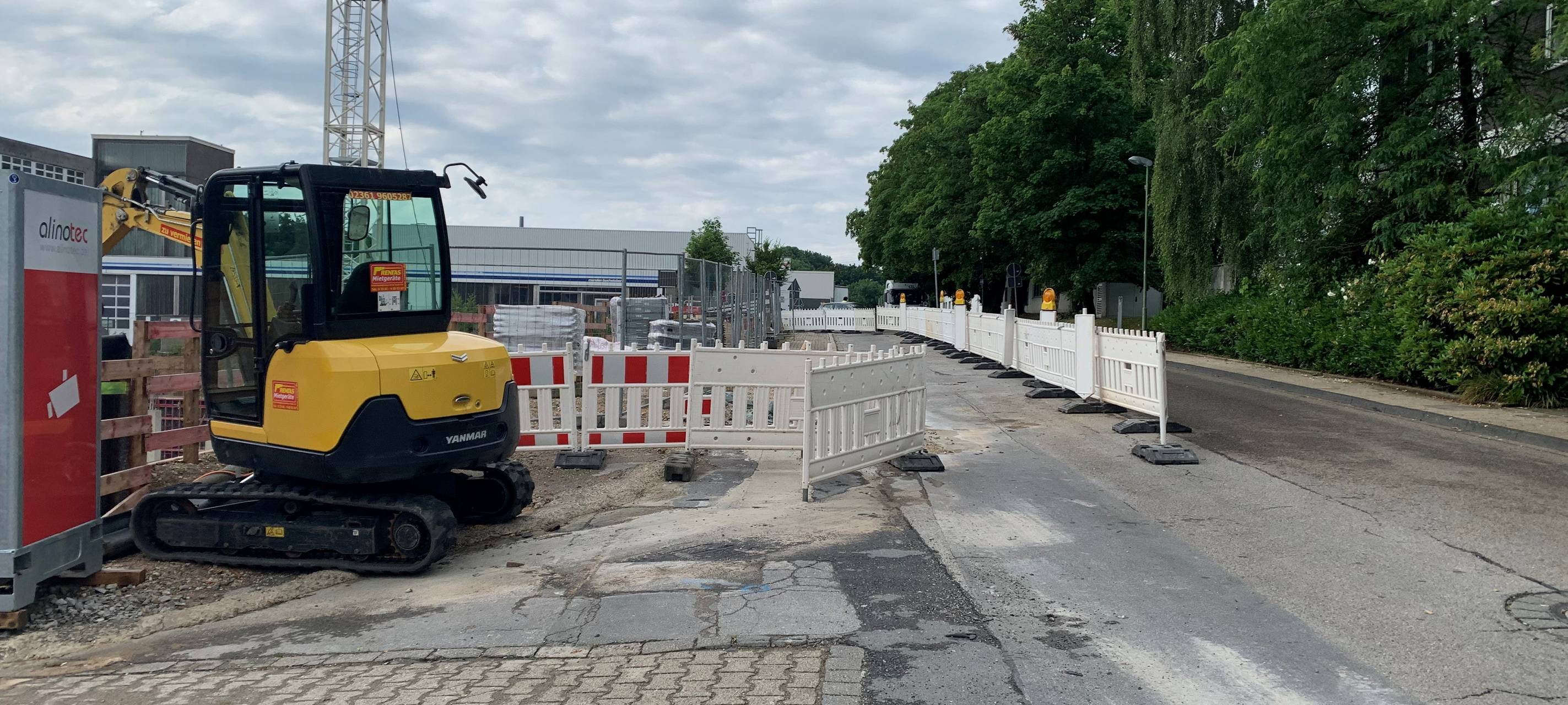 Bombenentschärfung Essen-Nordviertel Baustelle