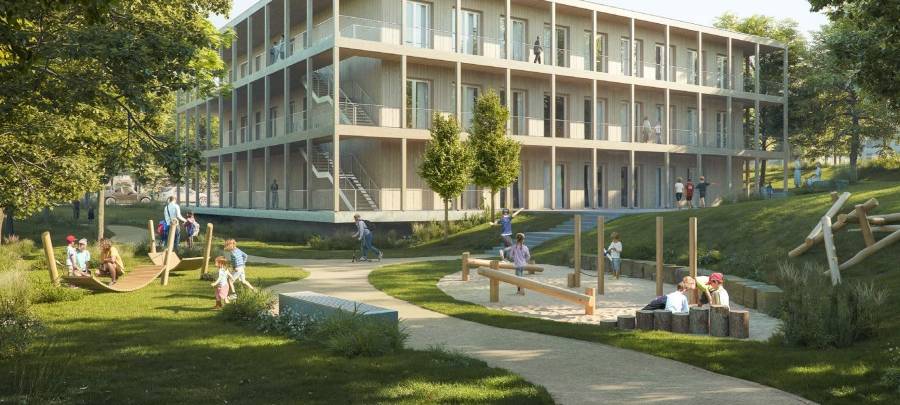 Umstrittener Schulneubau in Essen beginnt