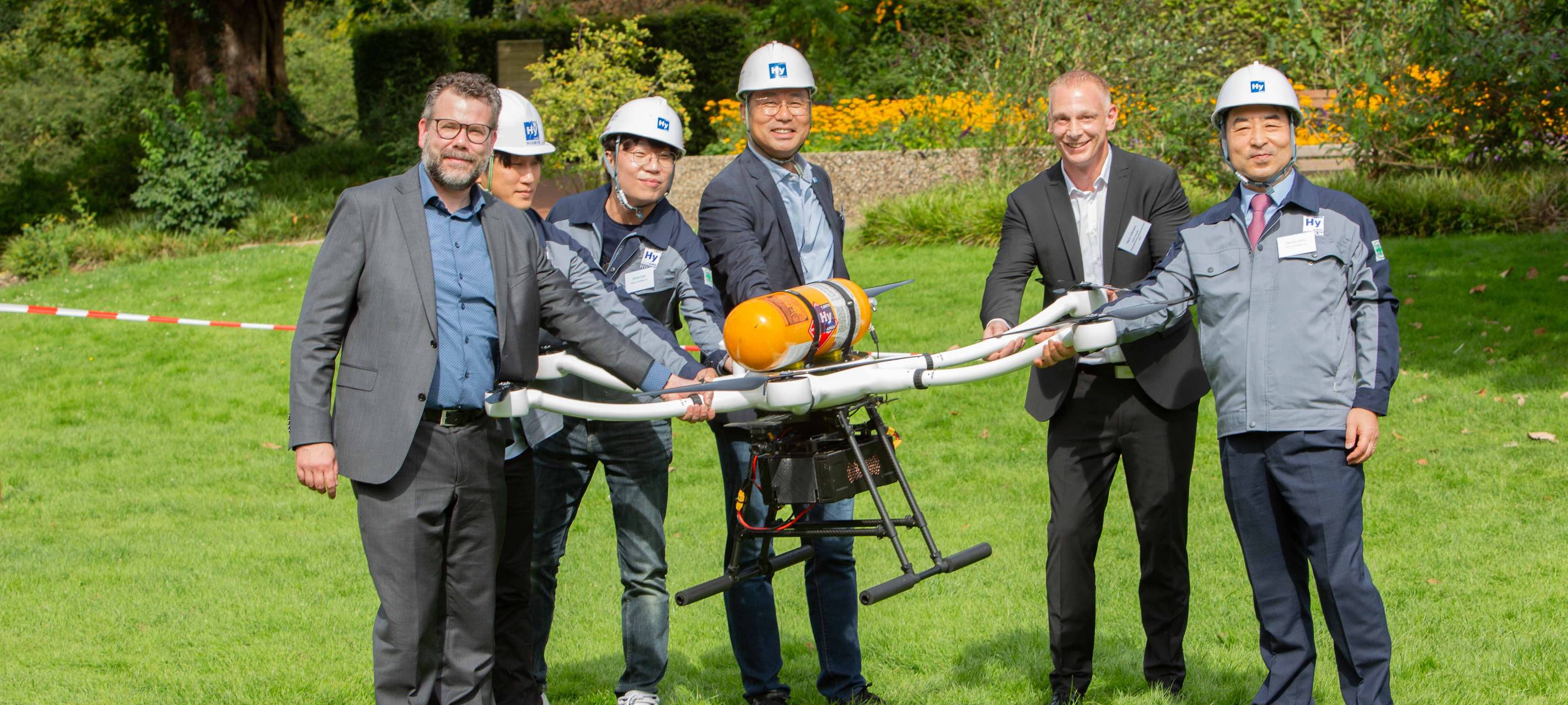 Im Grugapark Essen startet eine Wasserstoff-Drohne