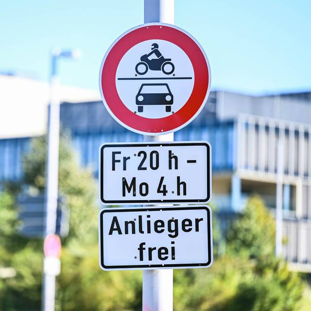 Ein neues Schild am Berthold-Beitz-Boulevard 