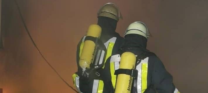 Feuerwehr Essen im Einsatz: Wieder Brand auf ehemaligem Kutel-Gelände