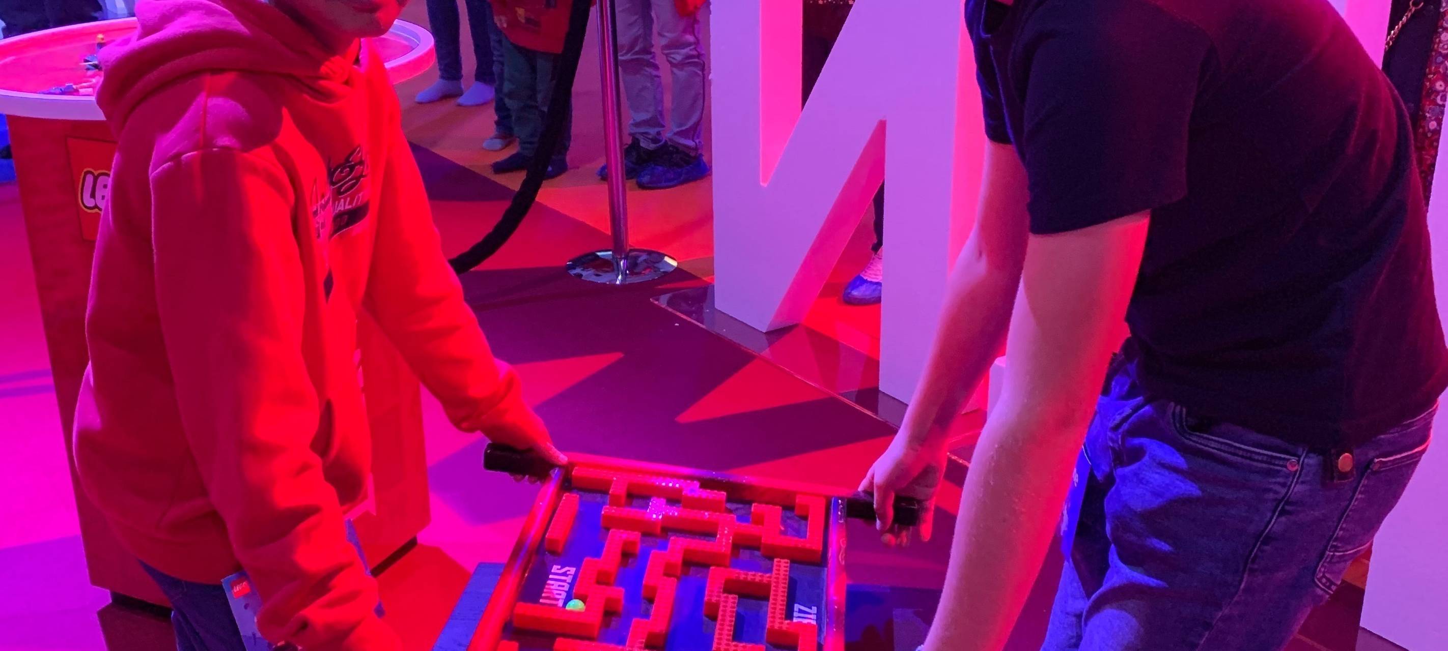 Bevor es an die Lianen ging, musste die Murmel ins Ziel.