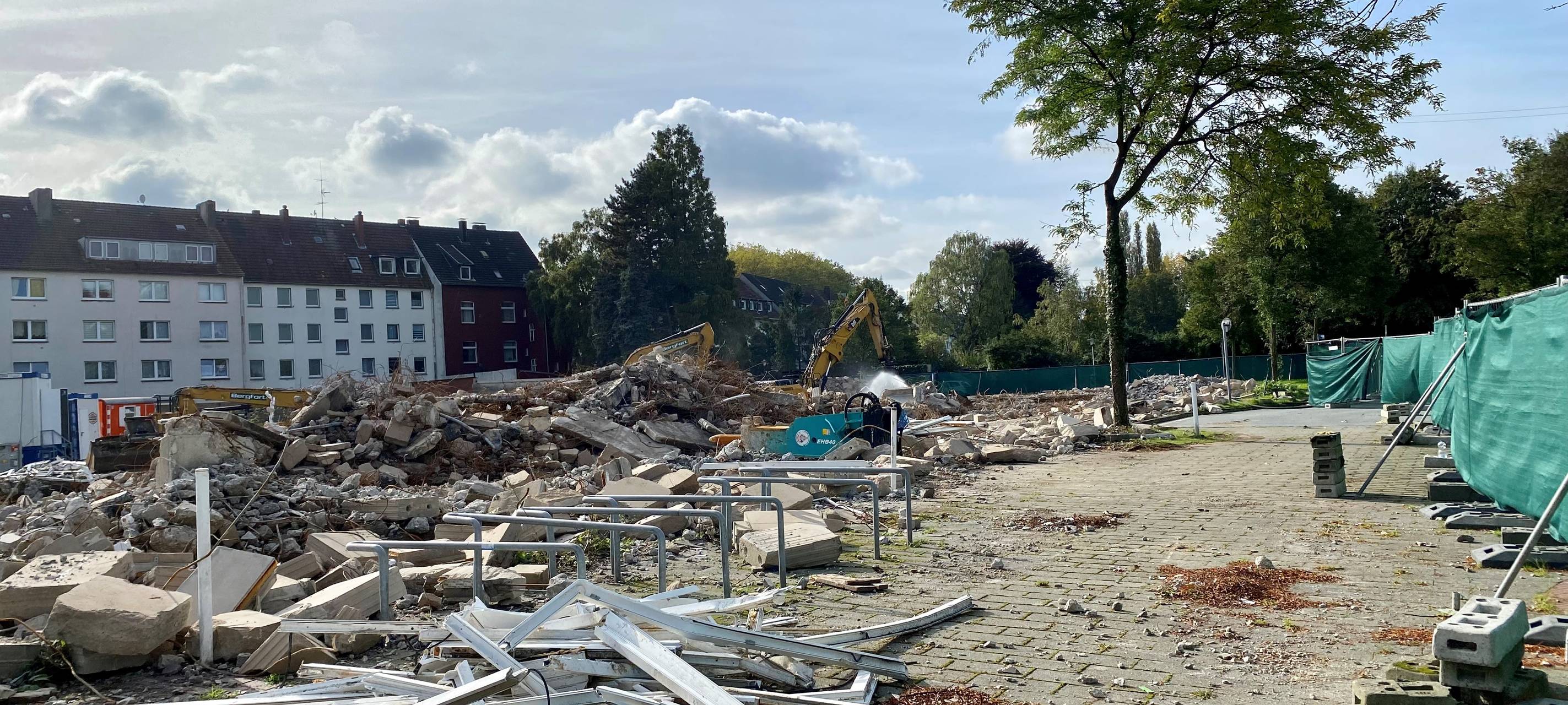 Bauruine in Essen fast fertig abgerissen