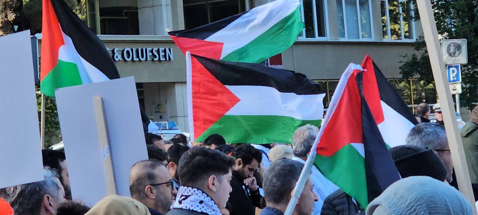 Demo in Essen für Frieden im Nahen Osten