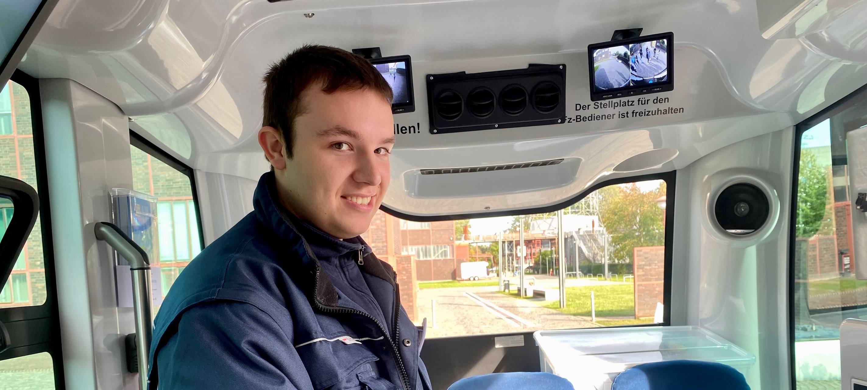 Zeche Zollverein in Essen: Autonome Busse bringen Besucher von A nach B