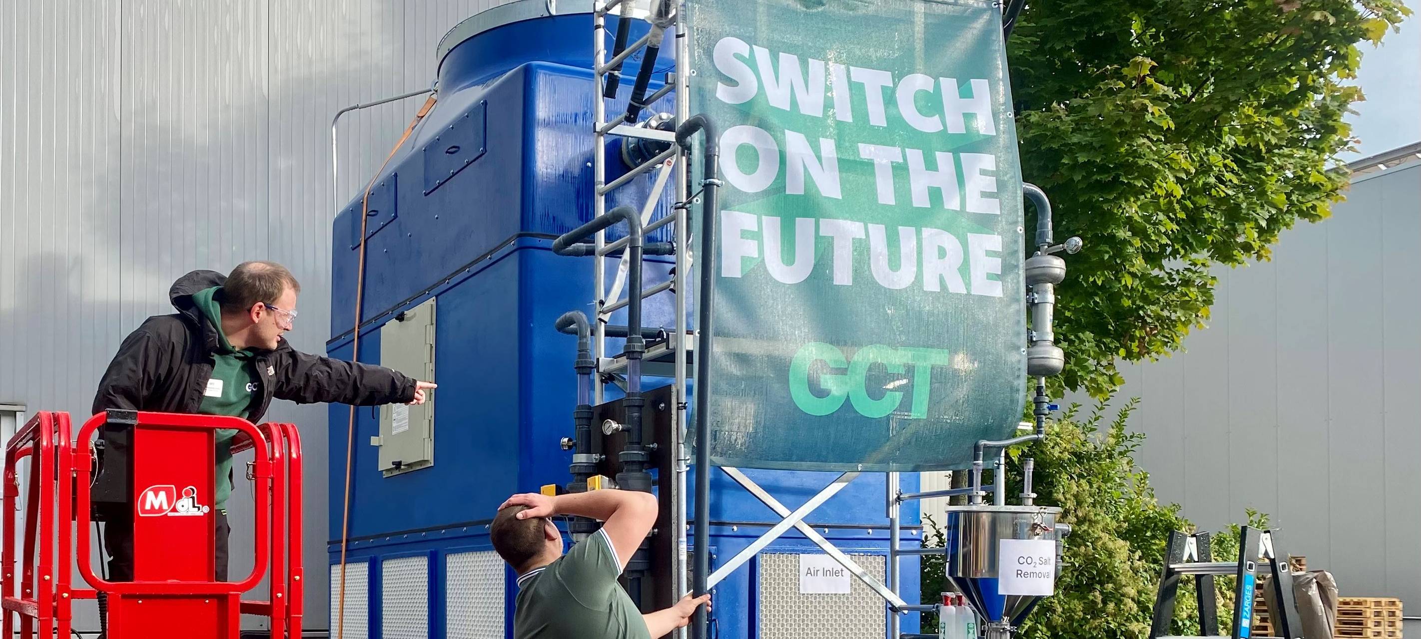 Firma aus Essen will das Weltklima mit großem Sauger retten