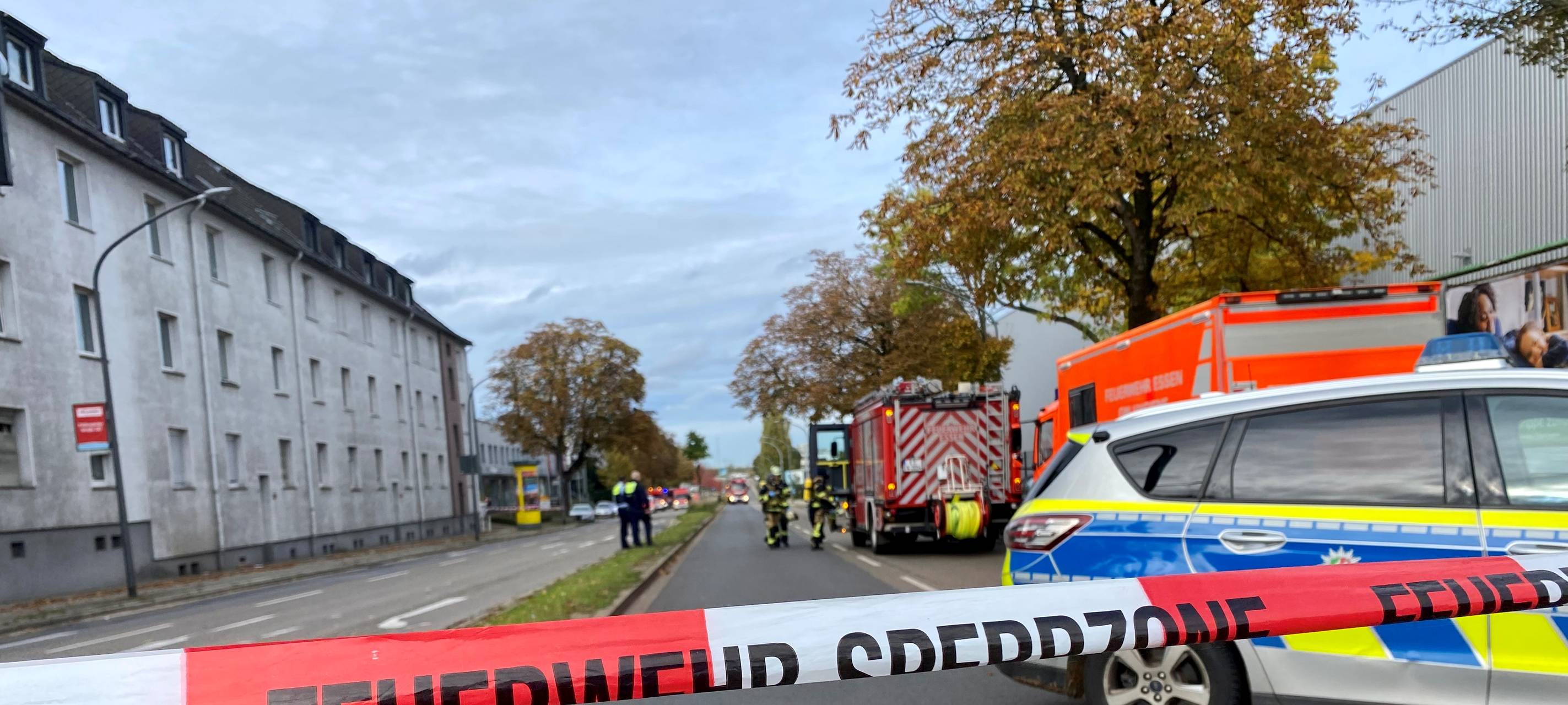 Chlorgas in Essen ausgetreten - Feuerwehreinsatz