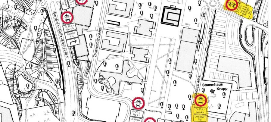 Auto-Poser in Essen: Durchfahrtsverbot wird ausgedehnt
