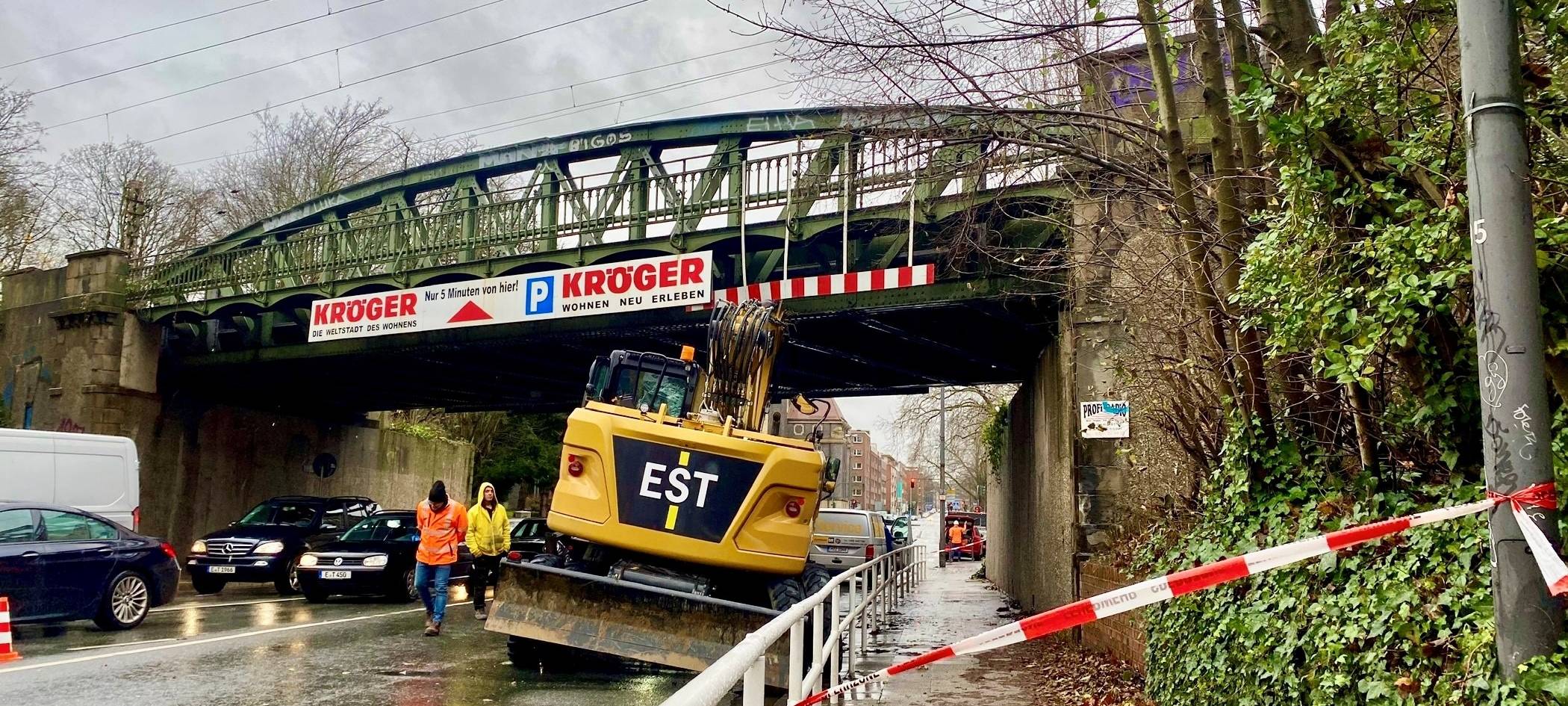 Bagger-Unfall in Essen