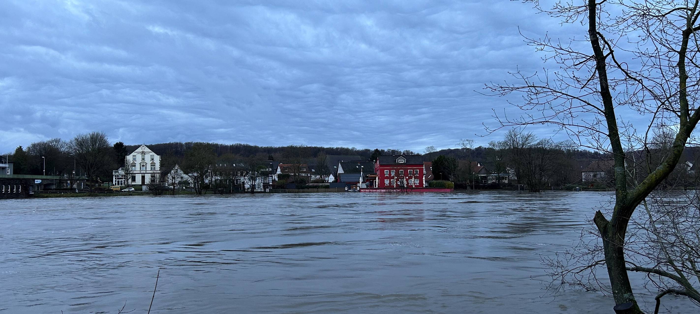 Hochwasser in Essen am 2. Weihnachtstag - So ist die aktuelle Lage