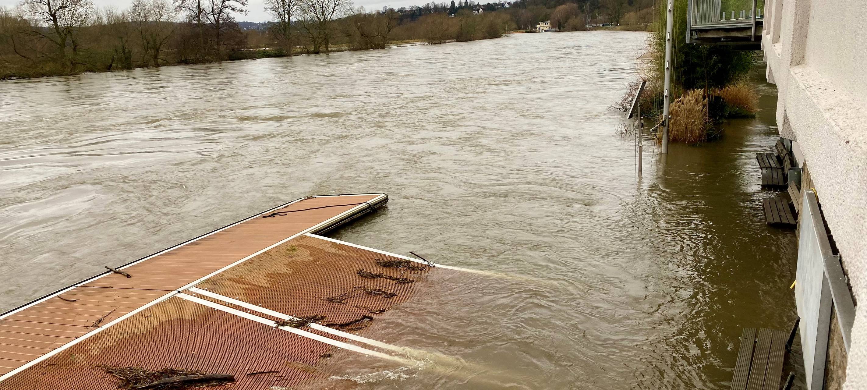 Hochwasser-Lage in Essen entspannt sich