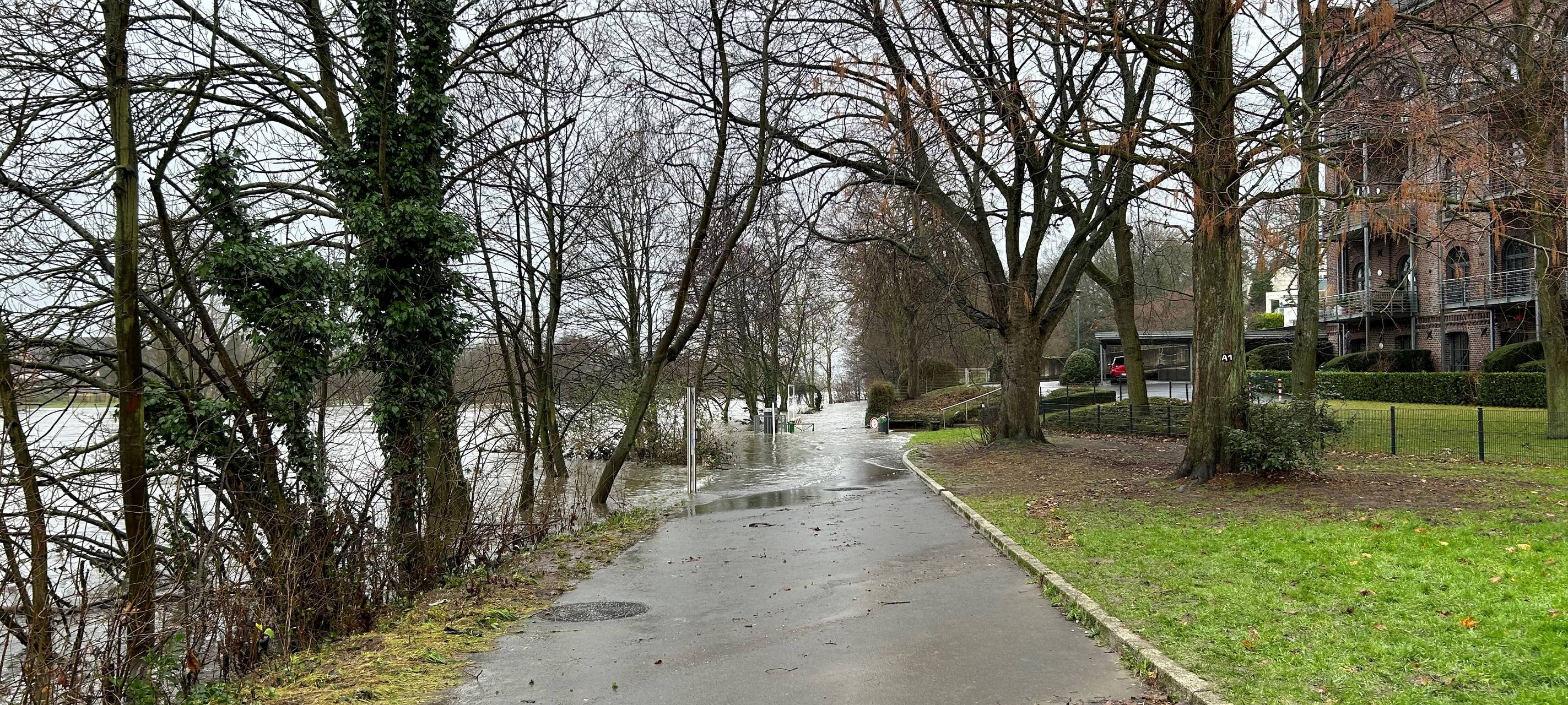 Hochwasser-Lage in Essen entspannt sich