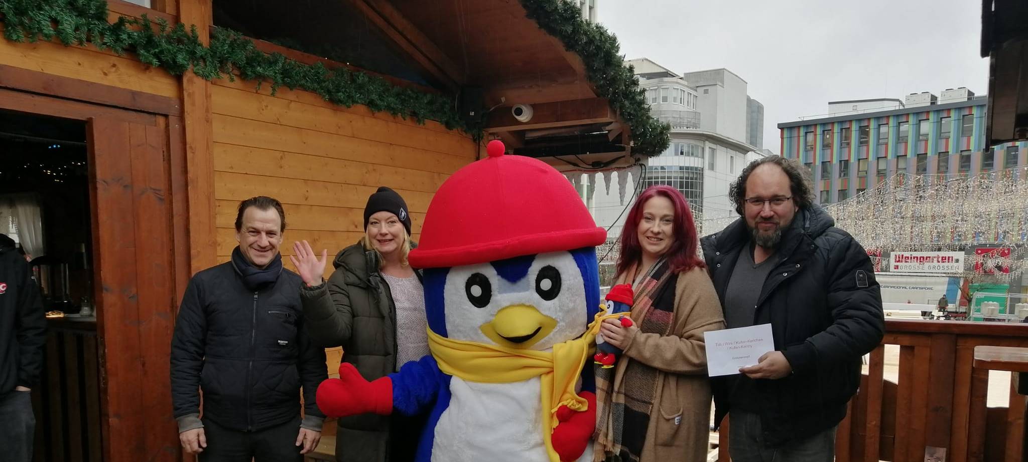 Eisbahn-Maskottchen in Essen heißt Kufen-Kenny