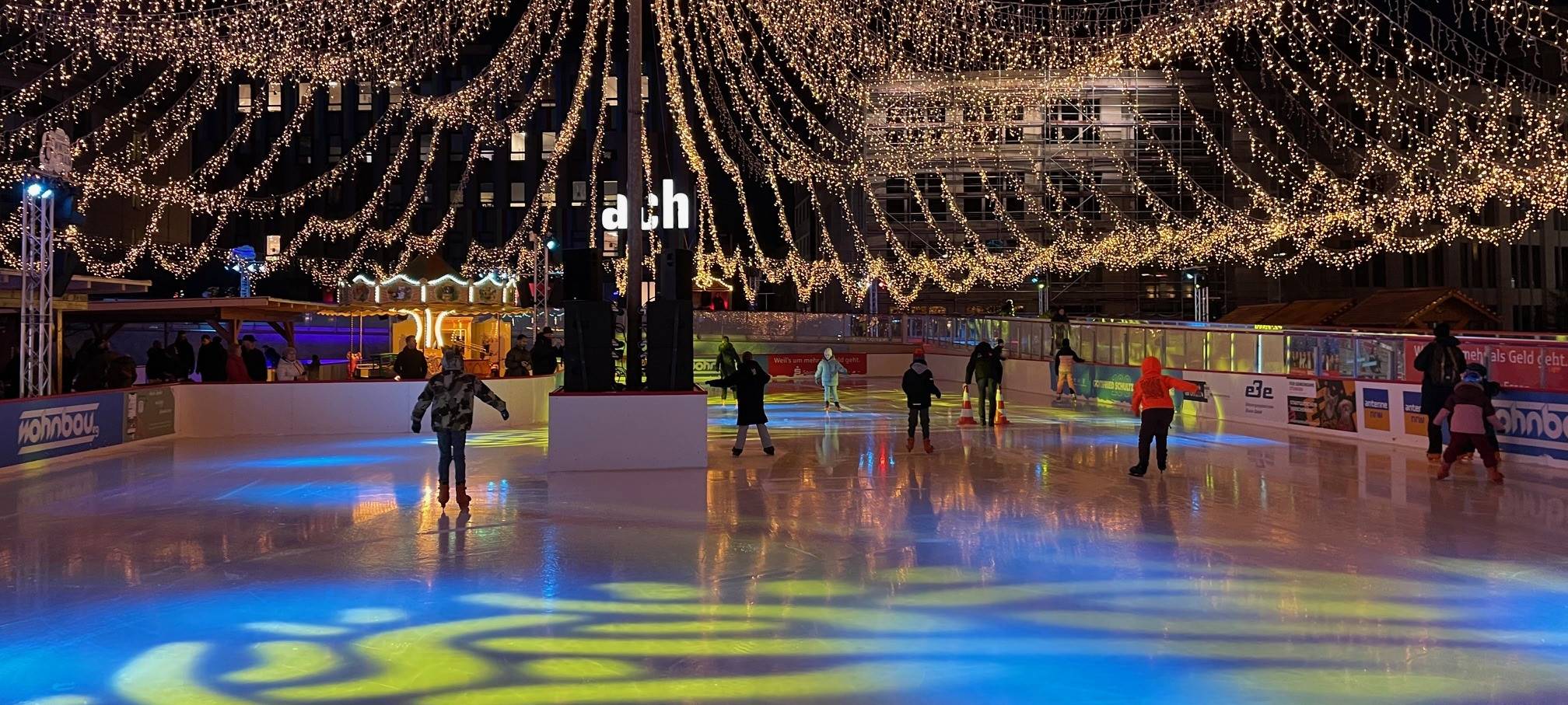 Weihnachts-Countdown in Essen: Der Aufbau läuft