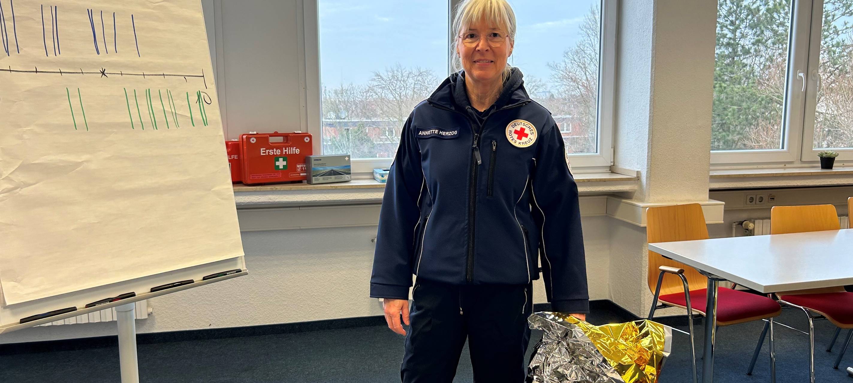 Ersthelferin DRK Essen Annette Herzog