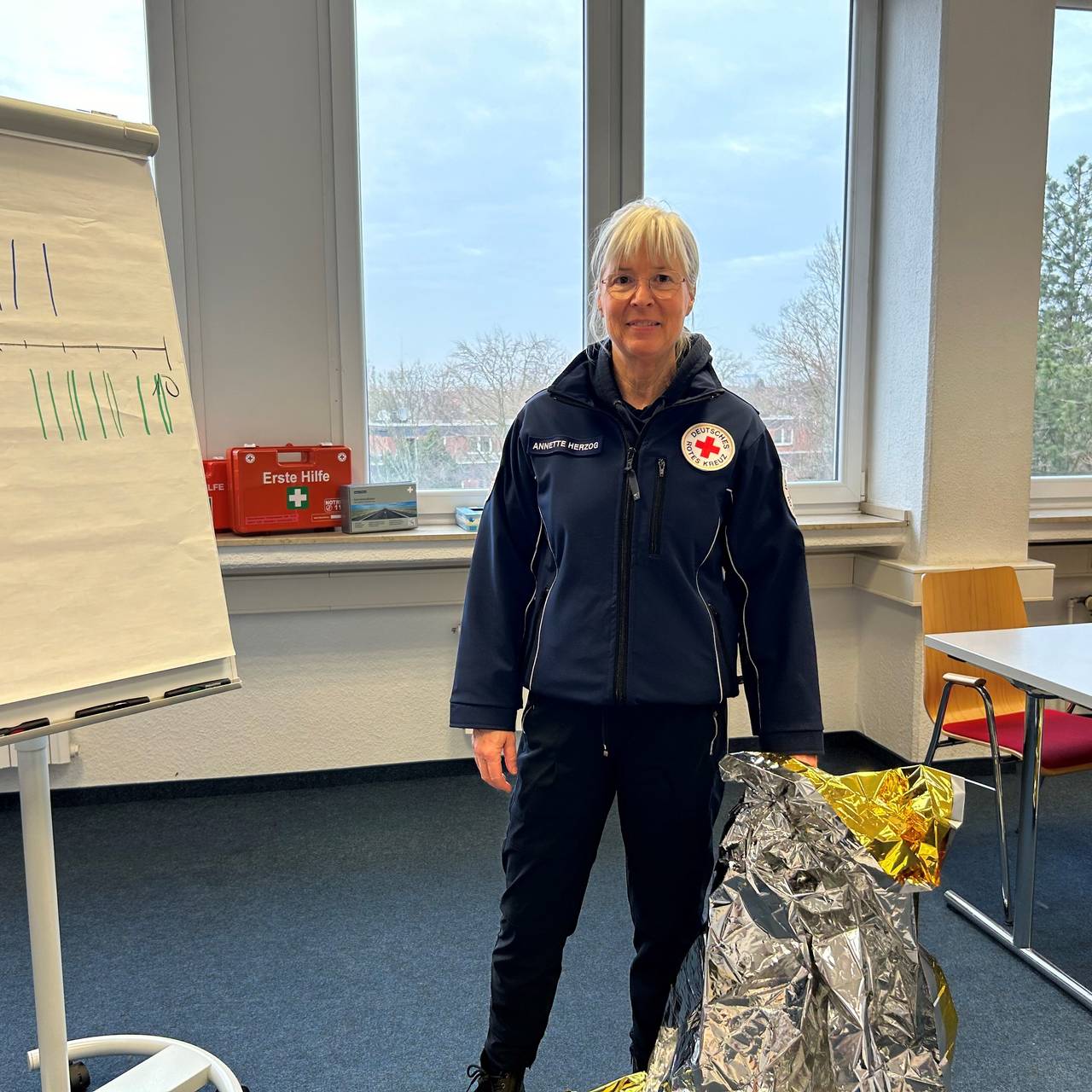 Ersthelferin DRK Essen Annette Herzog