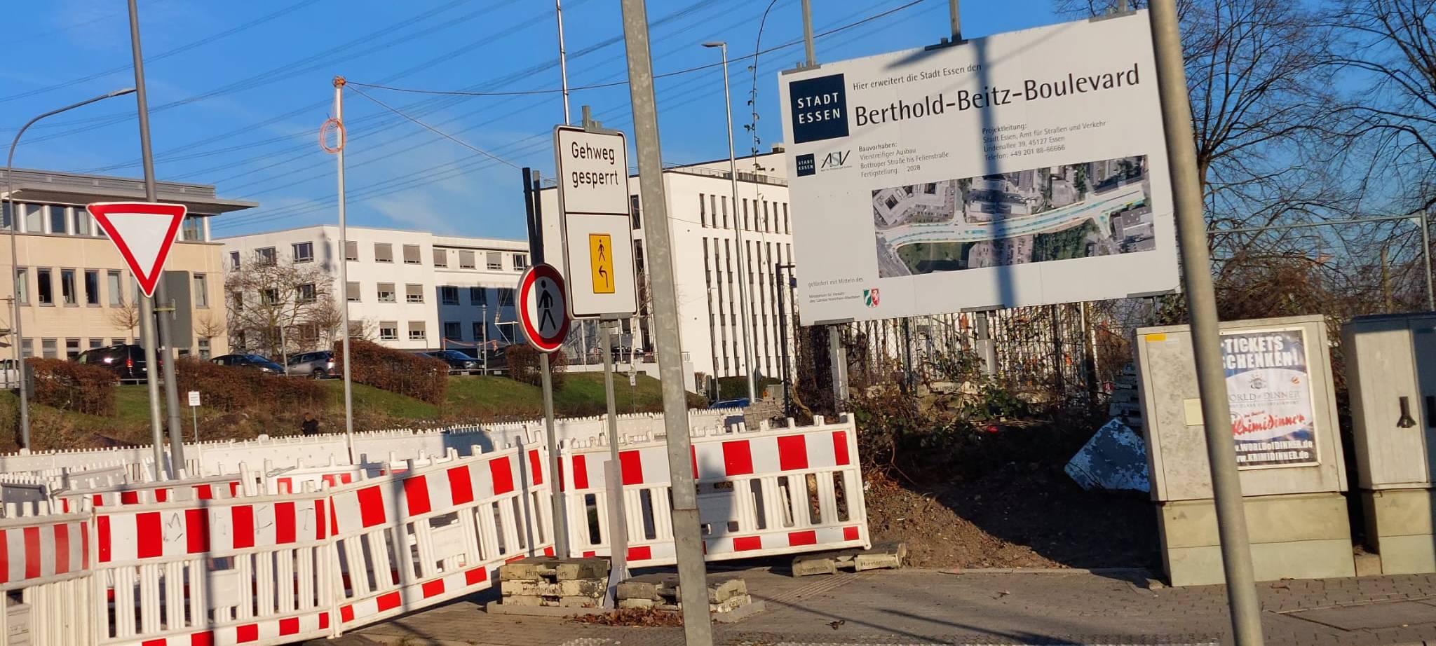 Großbaustelle in Essen: Ende in Sicht