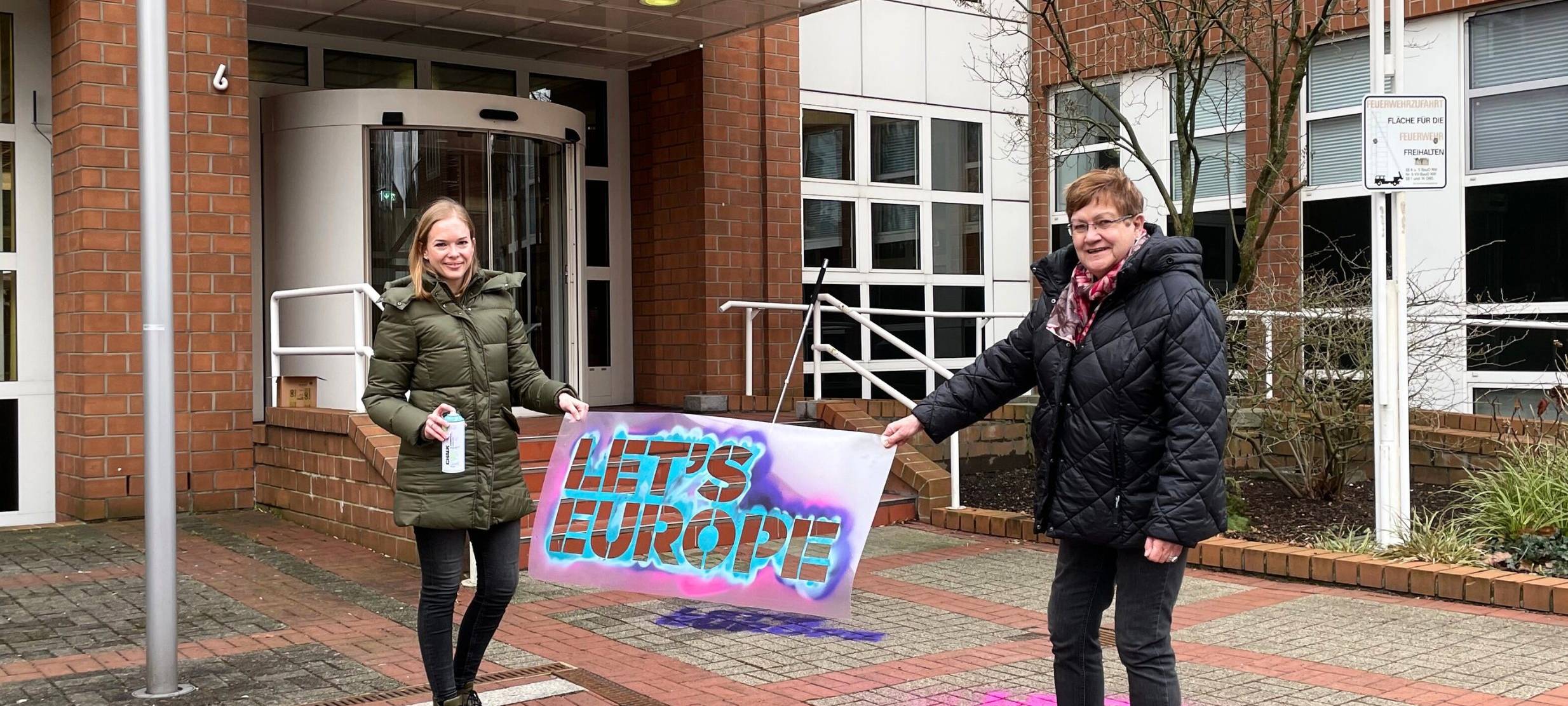 In Essen startet eine Spray-Aktion zur Europawahl