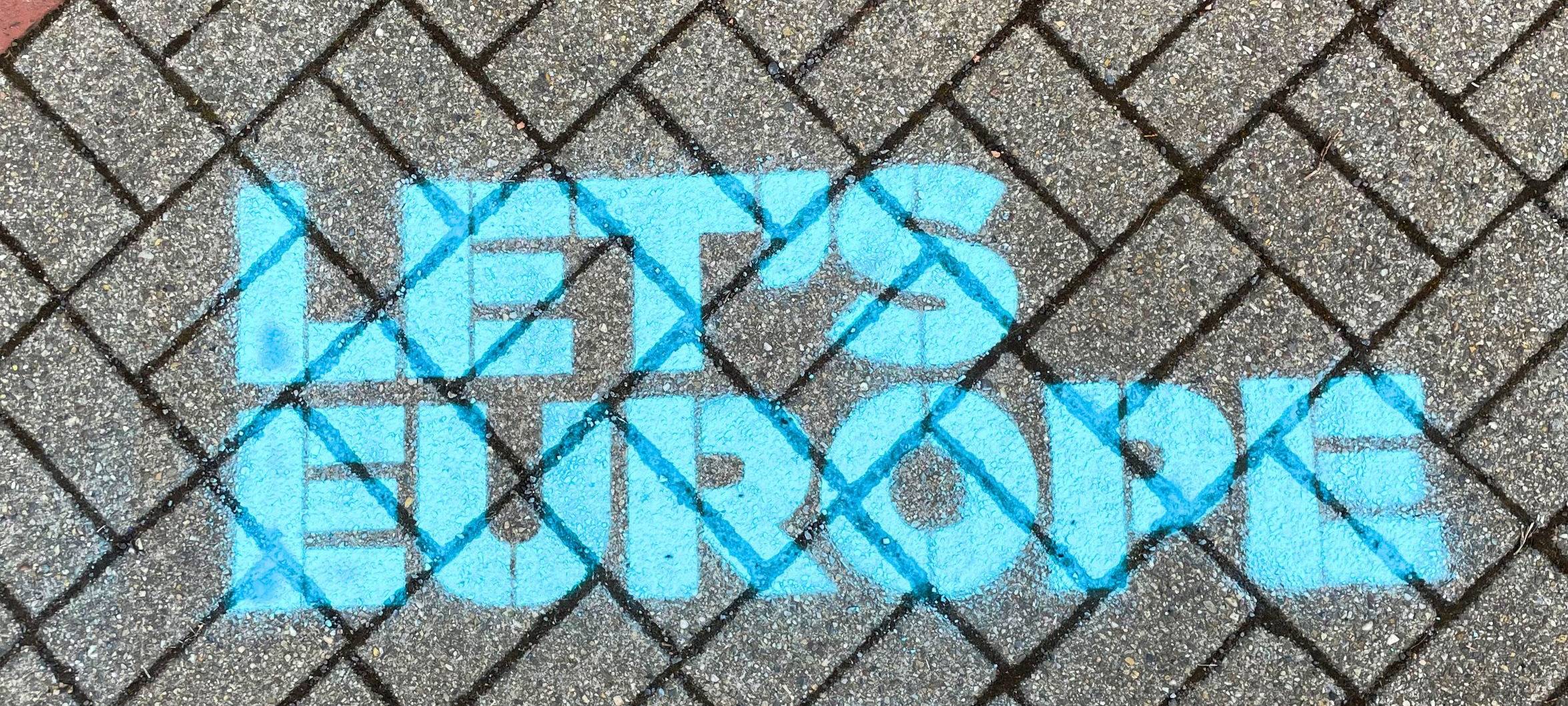 In Essen startet eine Spray-Aktion zur Europawahl