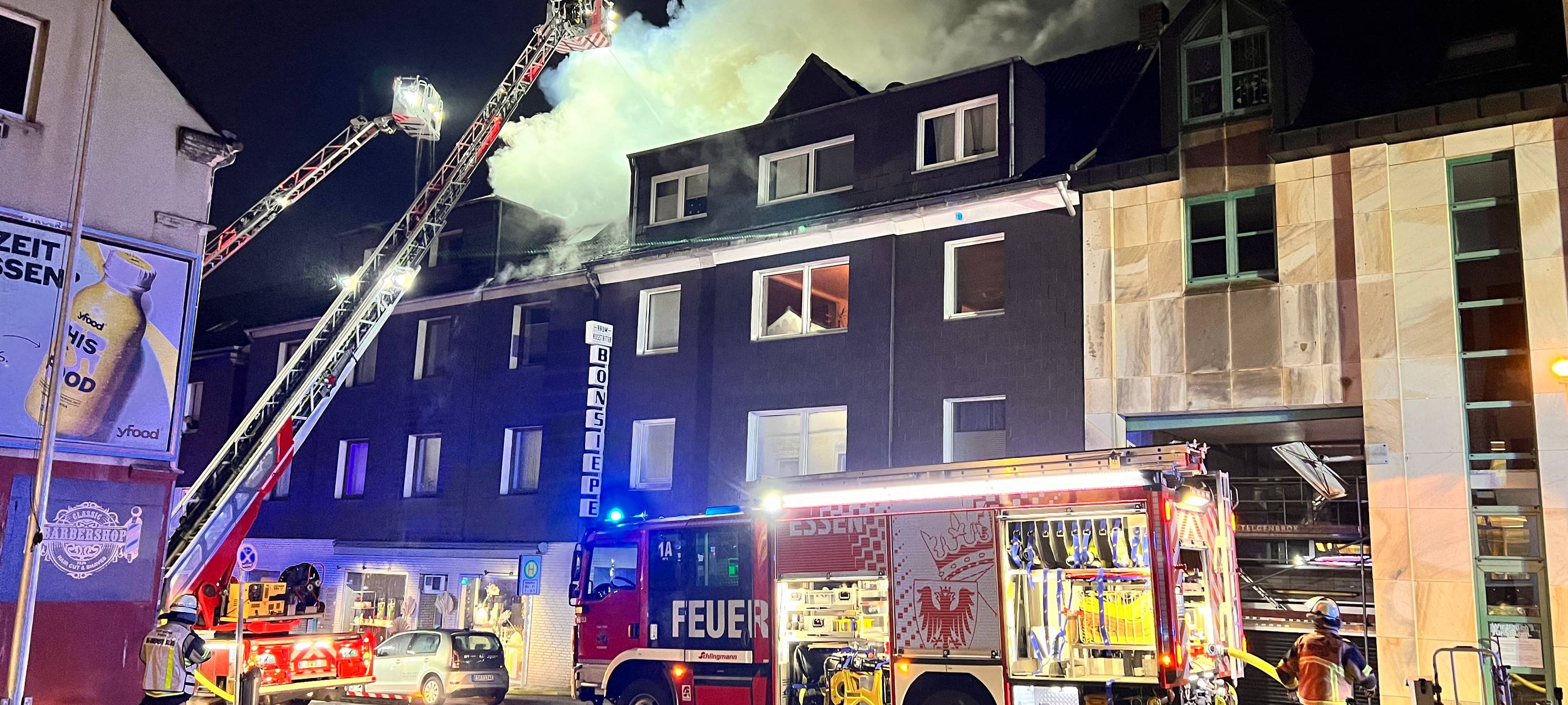 Dachstuhlbrand in Essen: Probleme für Schüler