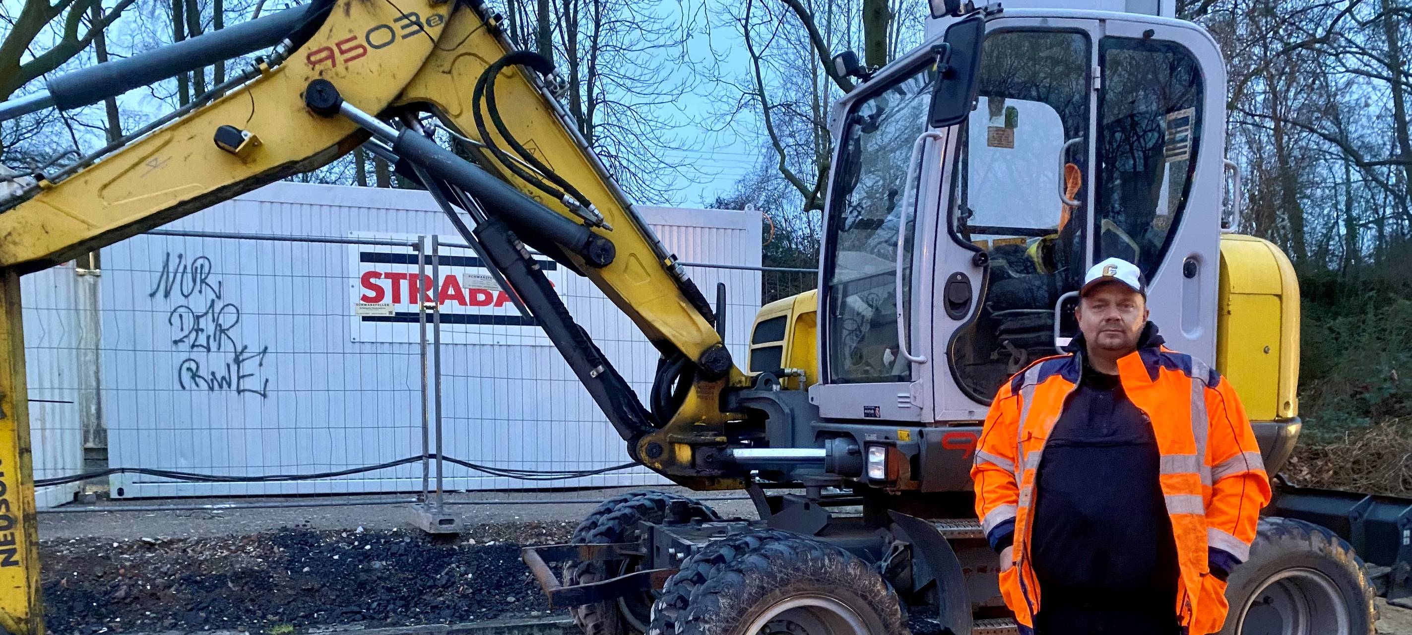Baggerfahrer in Essen findet Blindgänger: "Heute ist mein zweiter Geburtstag"