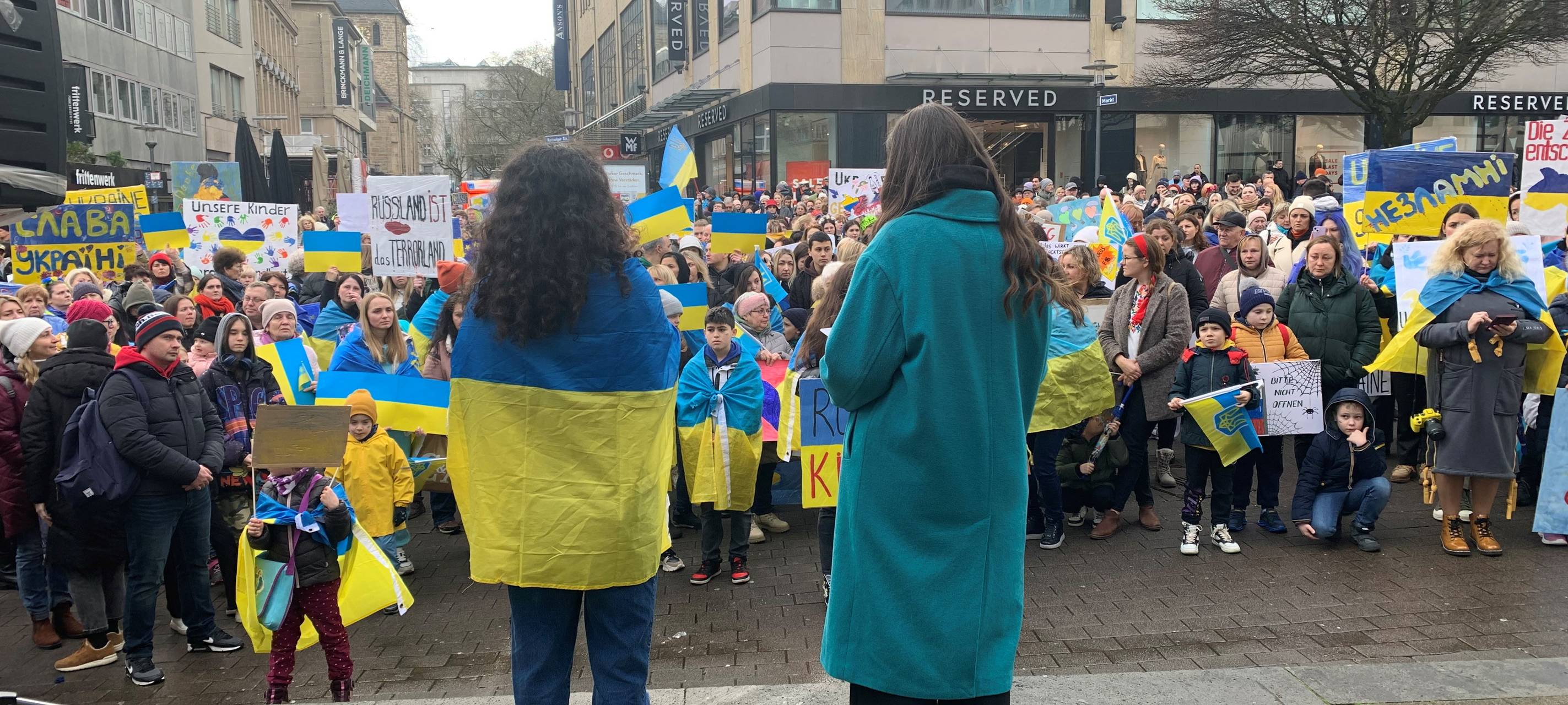 So war die Demonstration in Essen für die Ukraine
