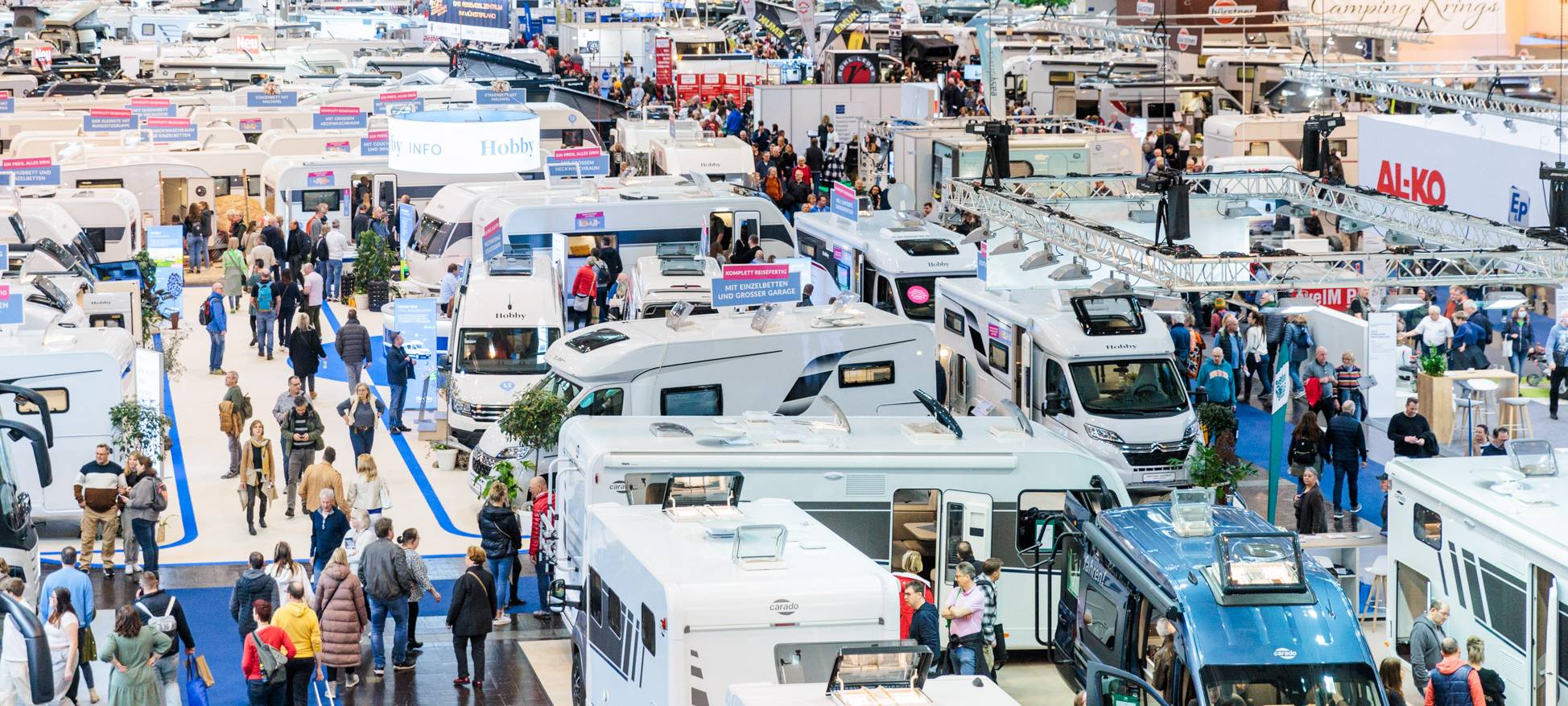Erfolg in Essen - Viele Besucher auf der Reise und Camping