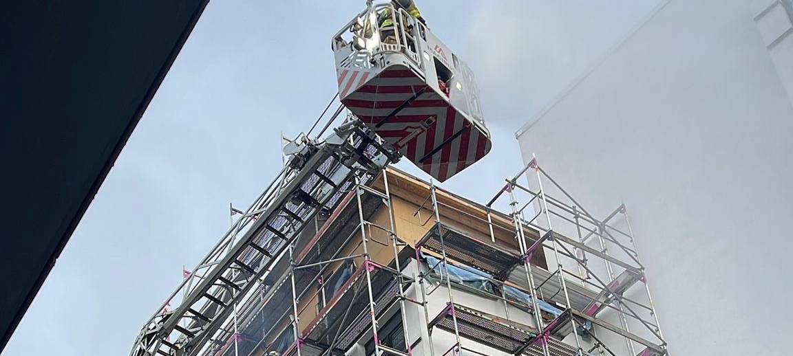 Brand in Essen bei Bauarbeiten