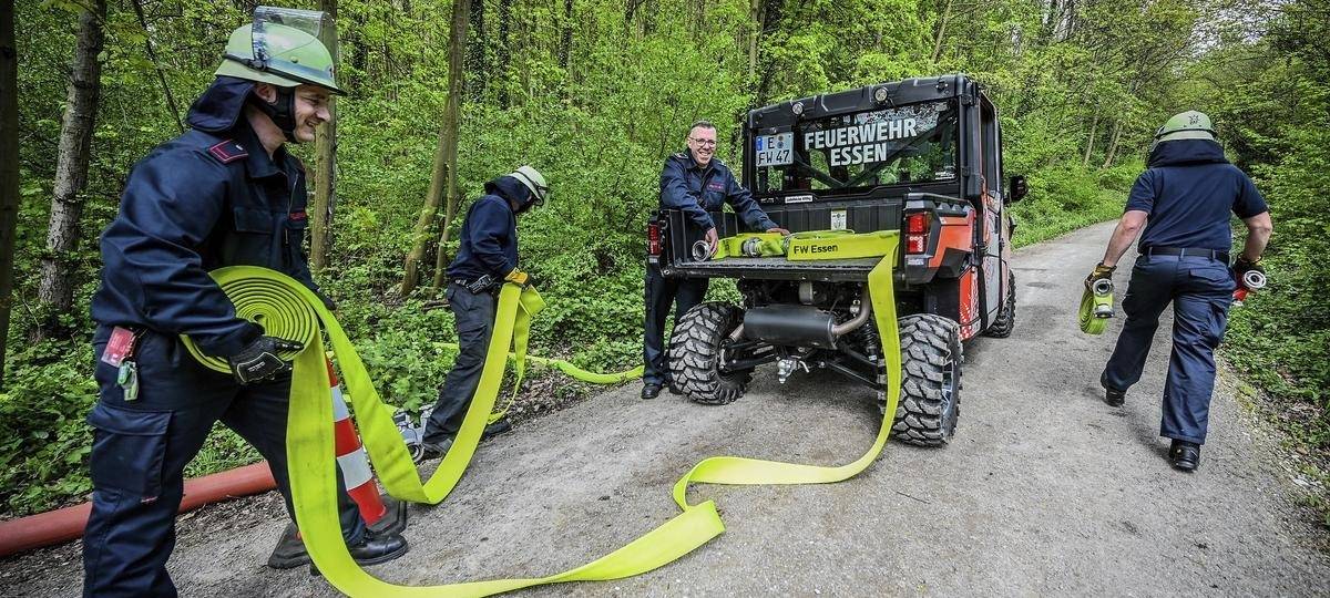 Feuerwehr Essen unterstützt bei Waldbrand im Sauerland