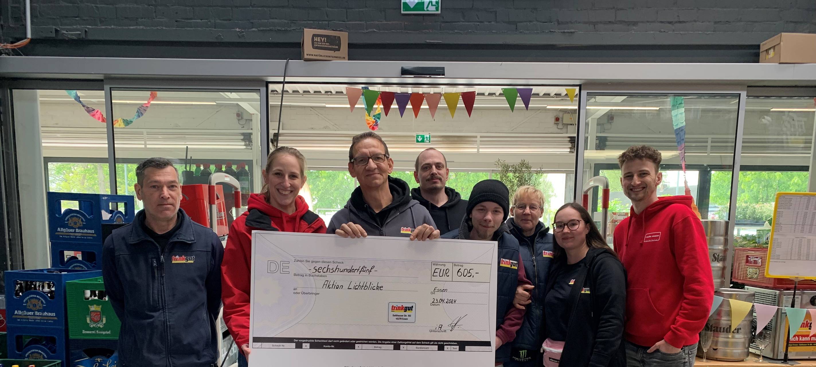 Wir sagen Danke für Eure Spende an Lichtblicke