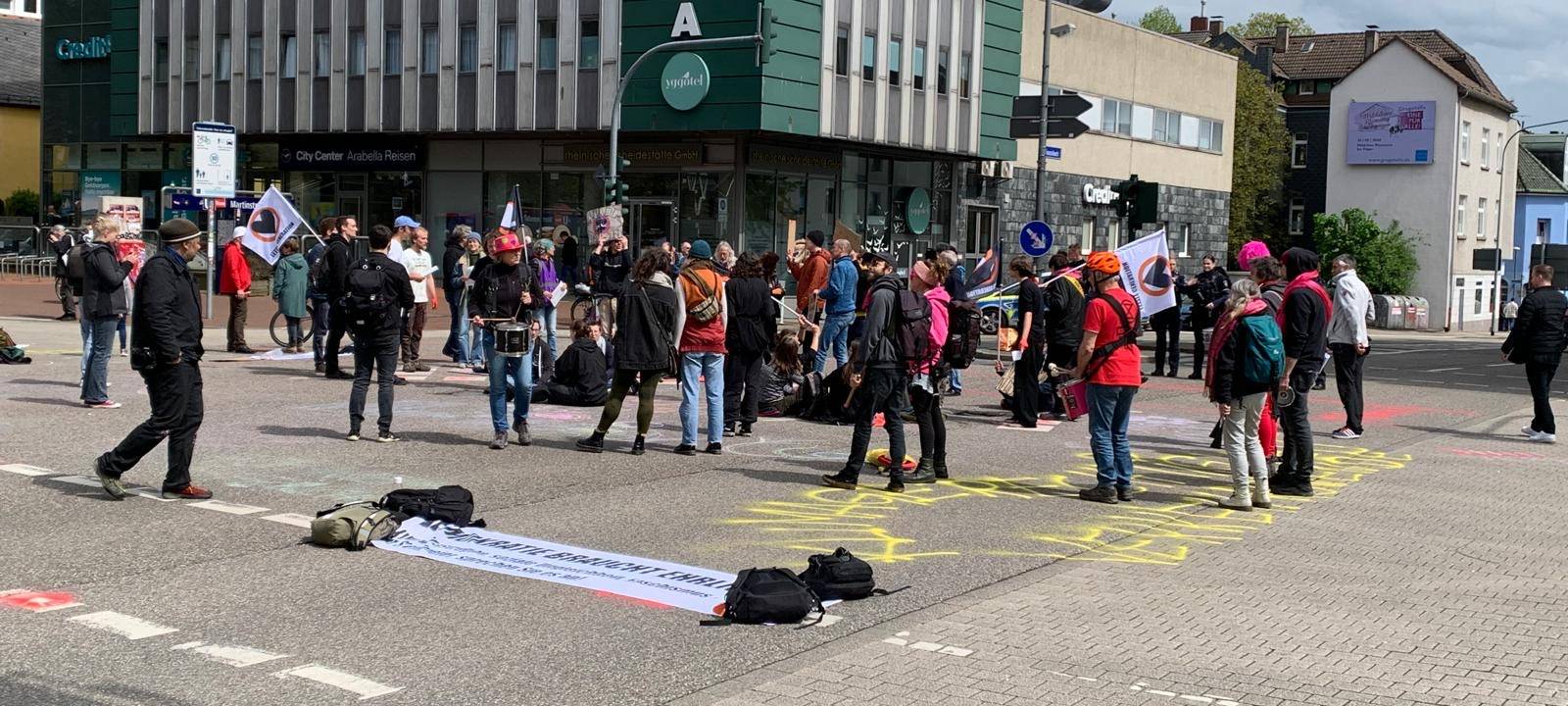Letzte Generation in Essen: Kreuzung auf der "Rü" blockiert