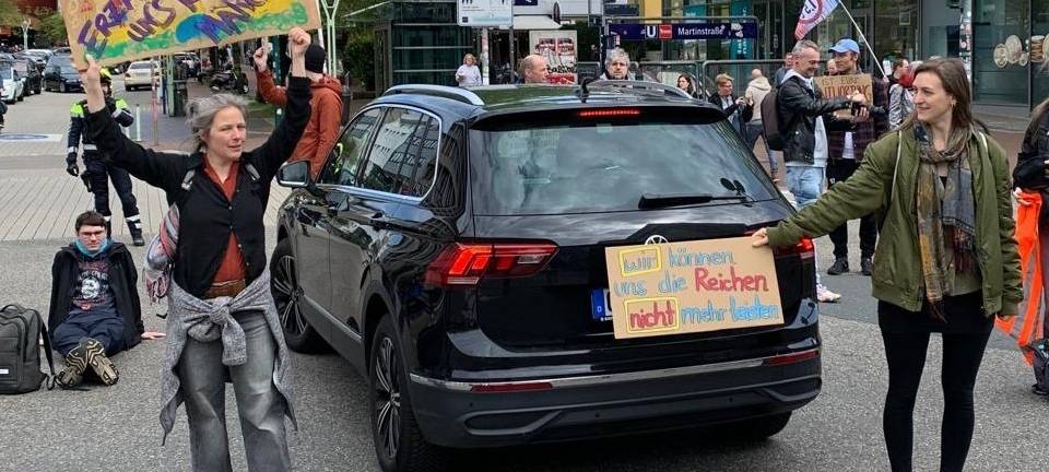 Letzte Generation in Essen: Kreuzung auf der "Rü" blockiert