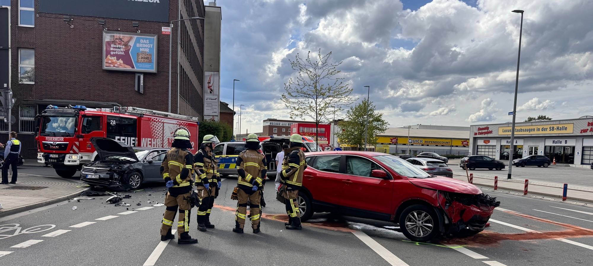 Unfälle in Essen sorgen für Sperrungen