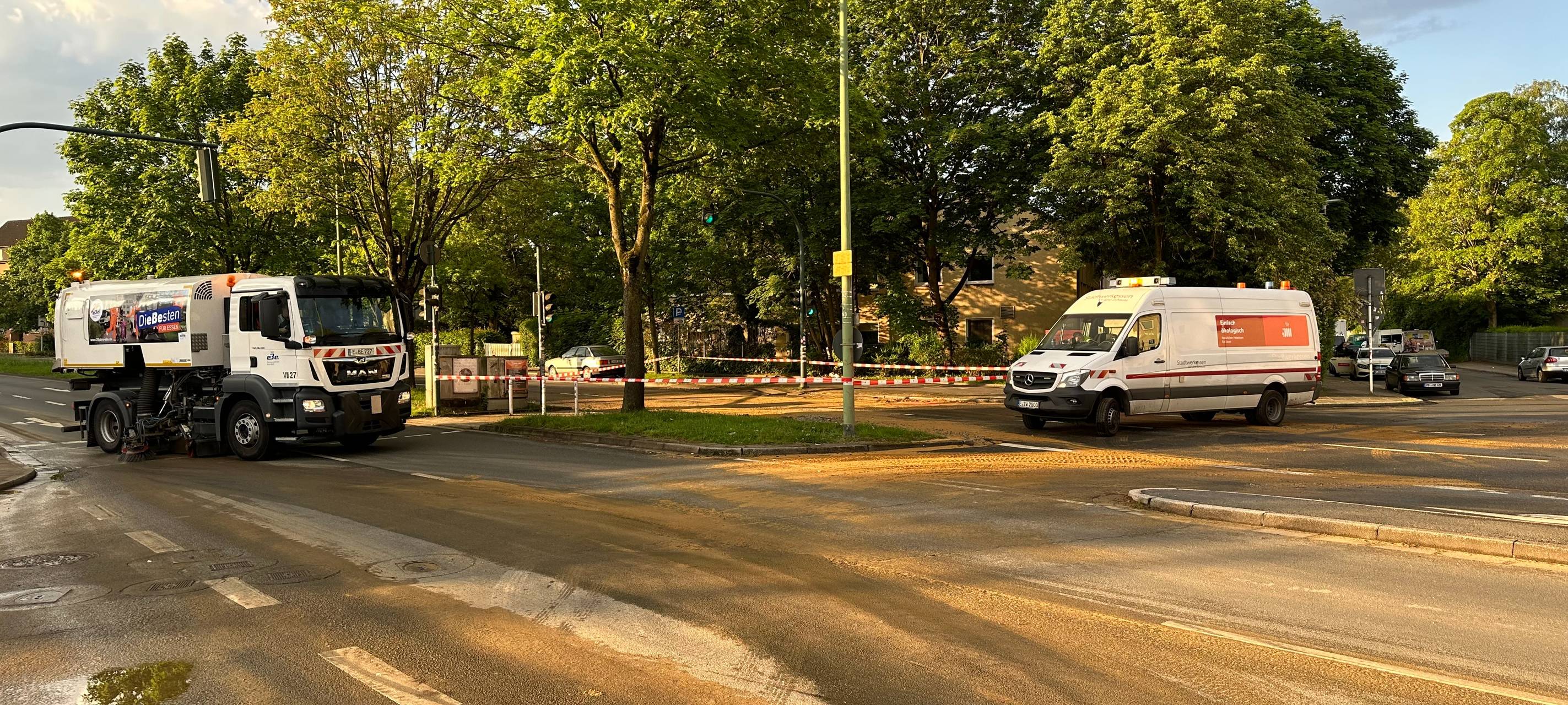 Wasserrohrbruch in Essen: Große Hauptstraße betroffen