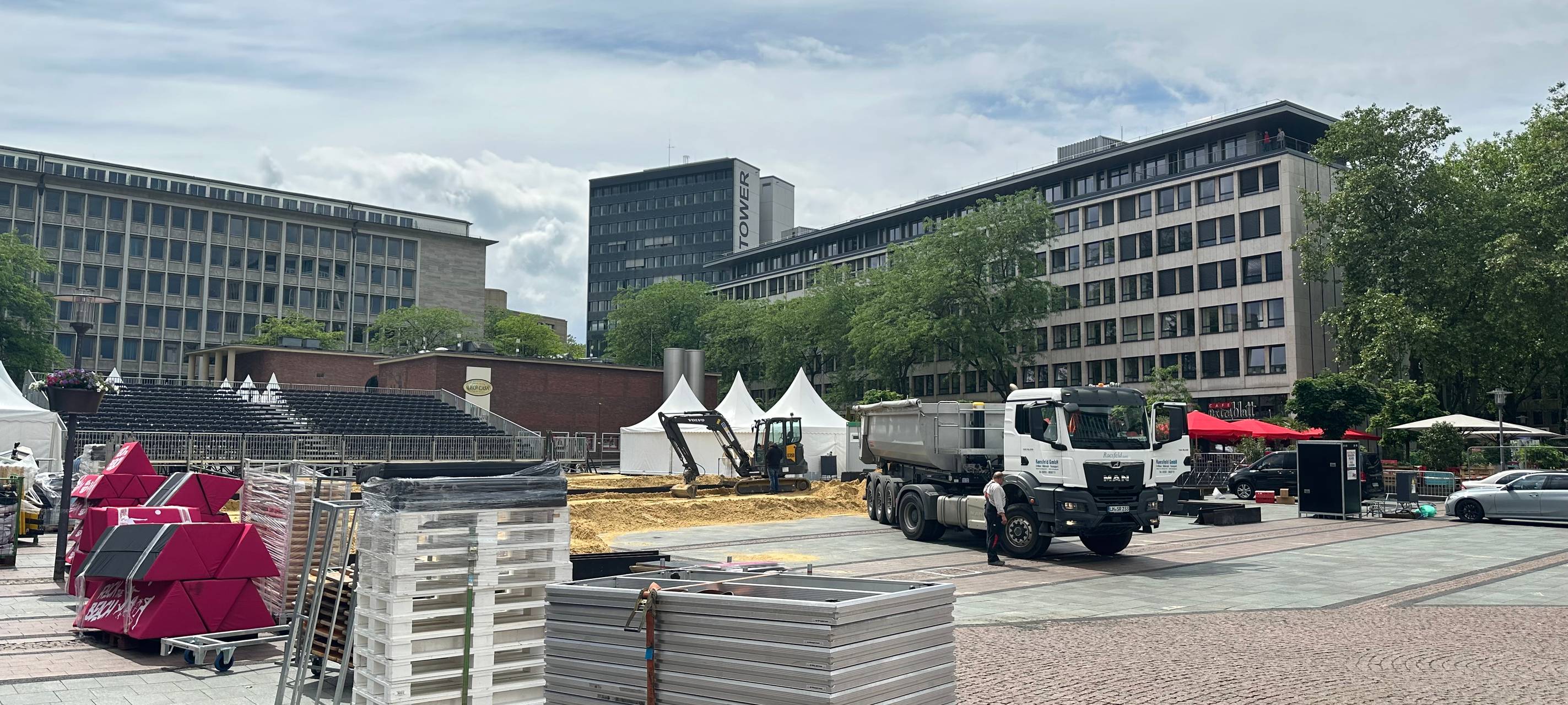 Beach Week in Essen mit 750 Tonnen Sand