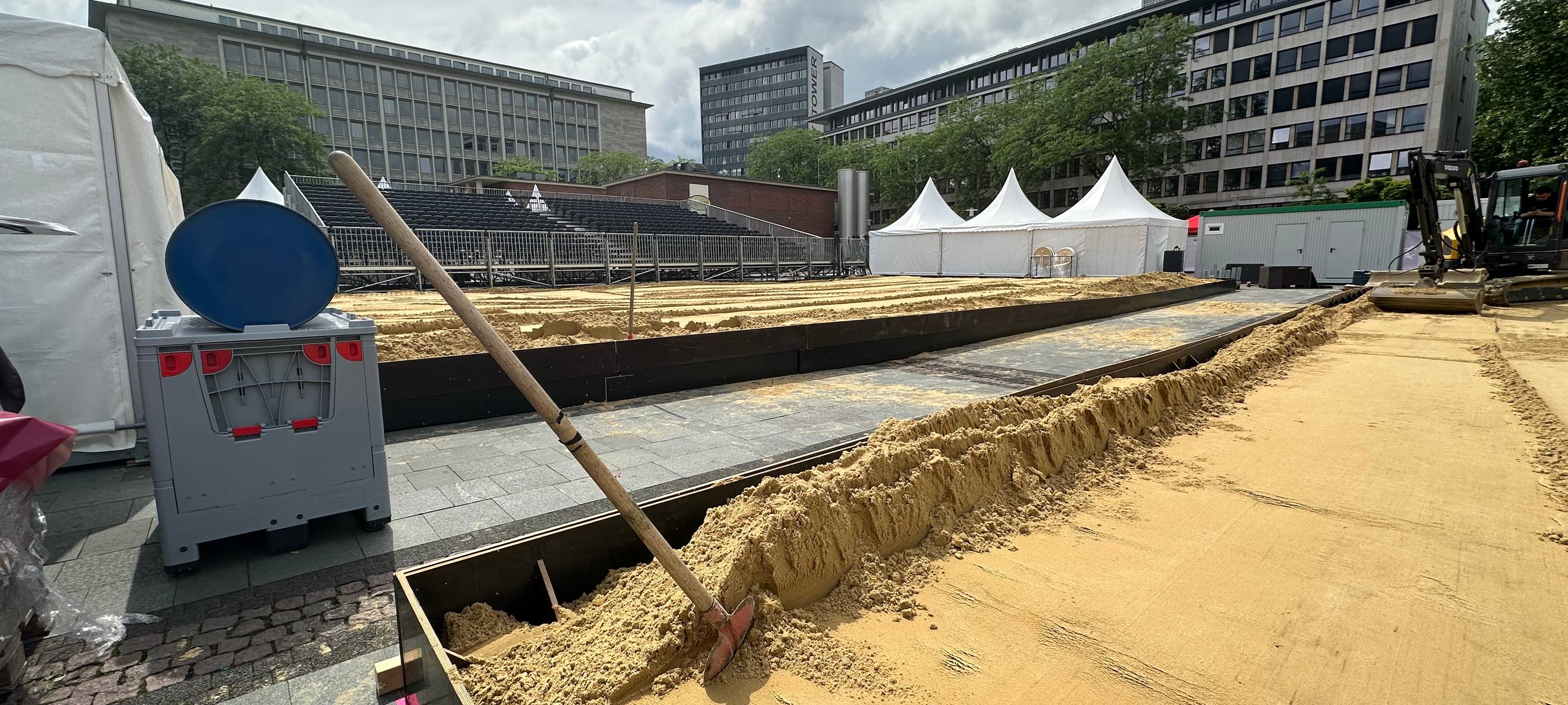 Beach Week in Essen mit 750 Tonnen Sand