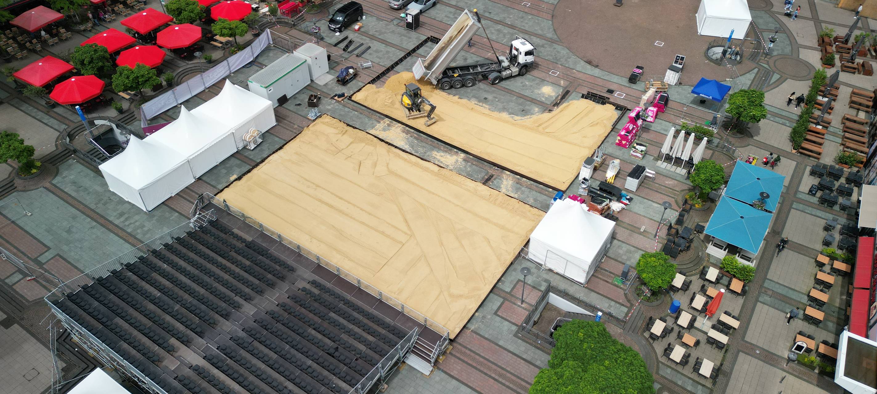 Beach Week in Essen mit 750 Tonnen Sand