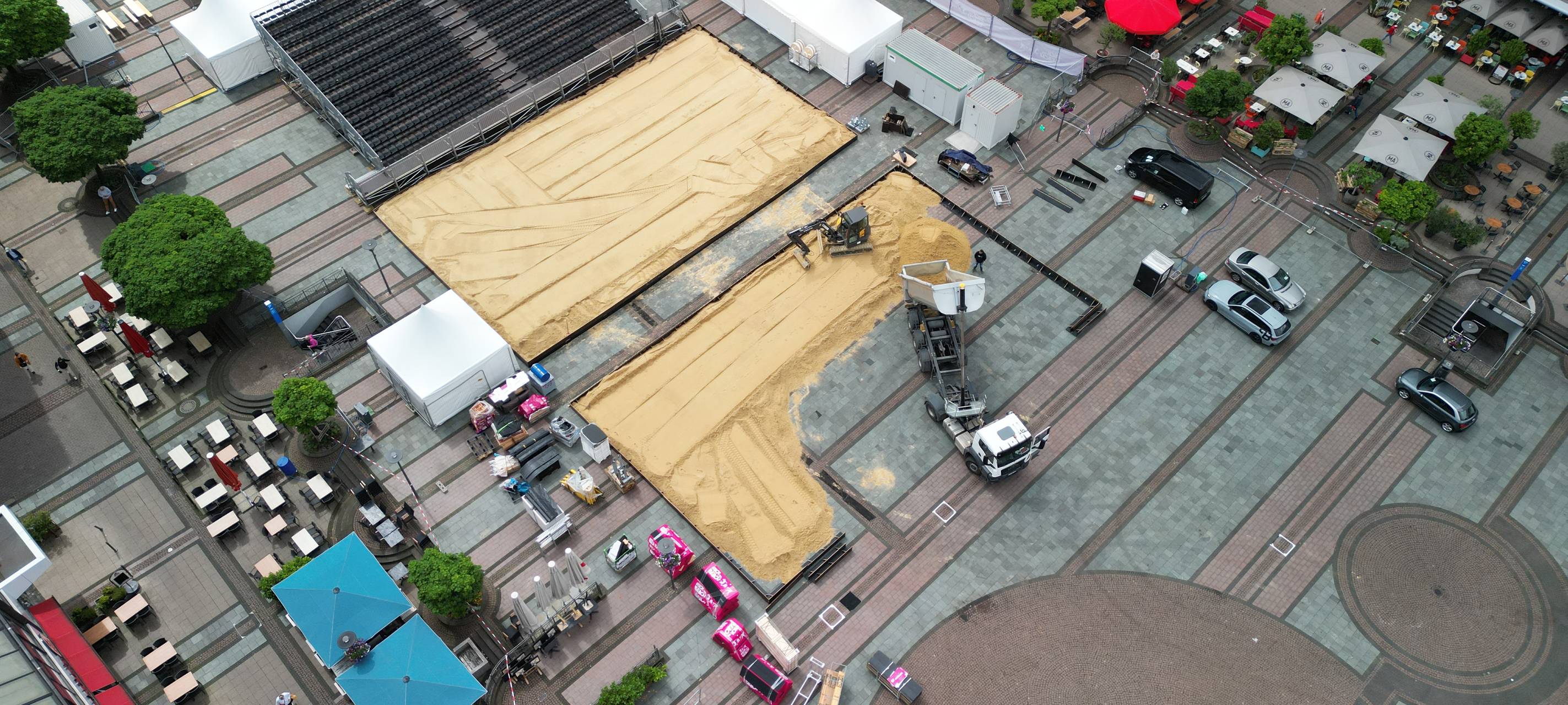 Beach Week in Essen mit 750 Tonnen Sand