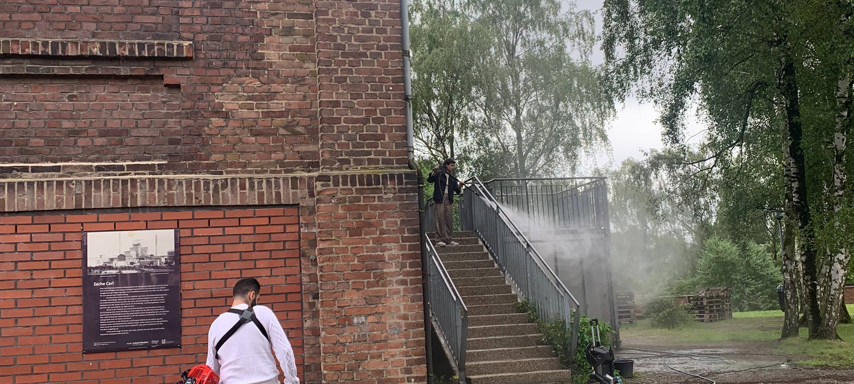 Maschinenhaus Essen mit Mitmach-Tag nach Brand