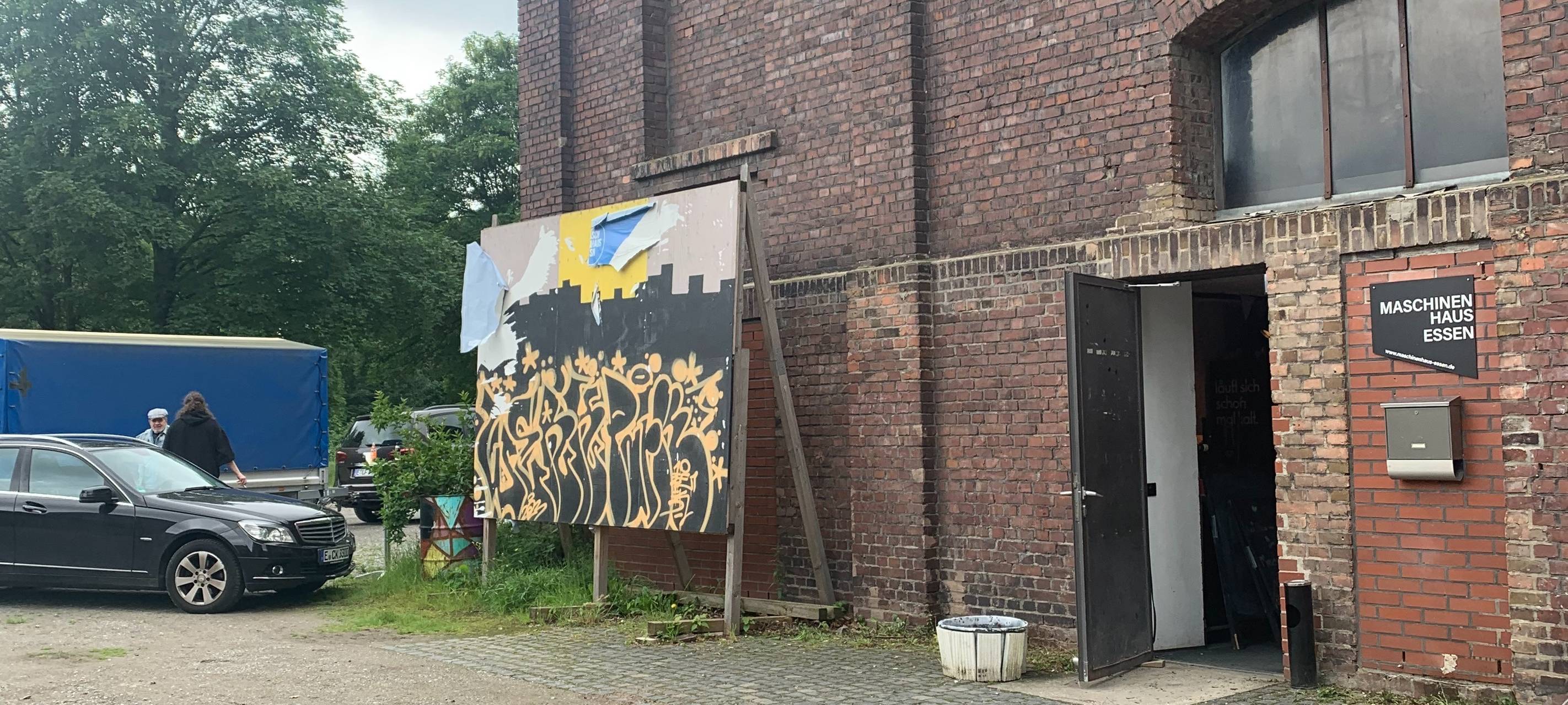 Maschinenhaus Essen mit Mitmach-Tag nach Brand