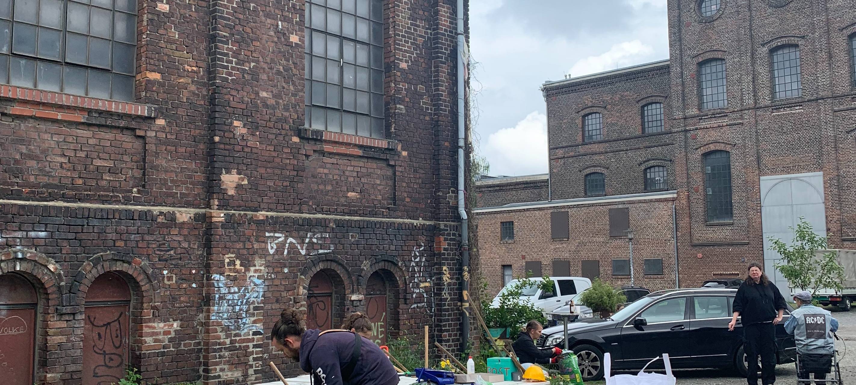 Maschinenhaus Essen mit Mitmach-Tag nach Brand