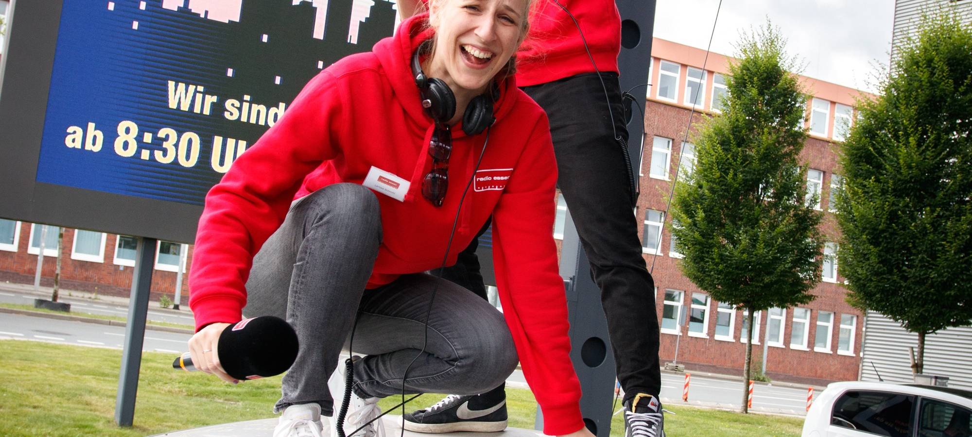 Der Radio Essen-Verkehrsmeldertag 2024: Zwischen Waschstraße und Kuchen-Buffet