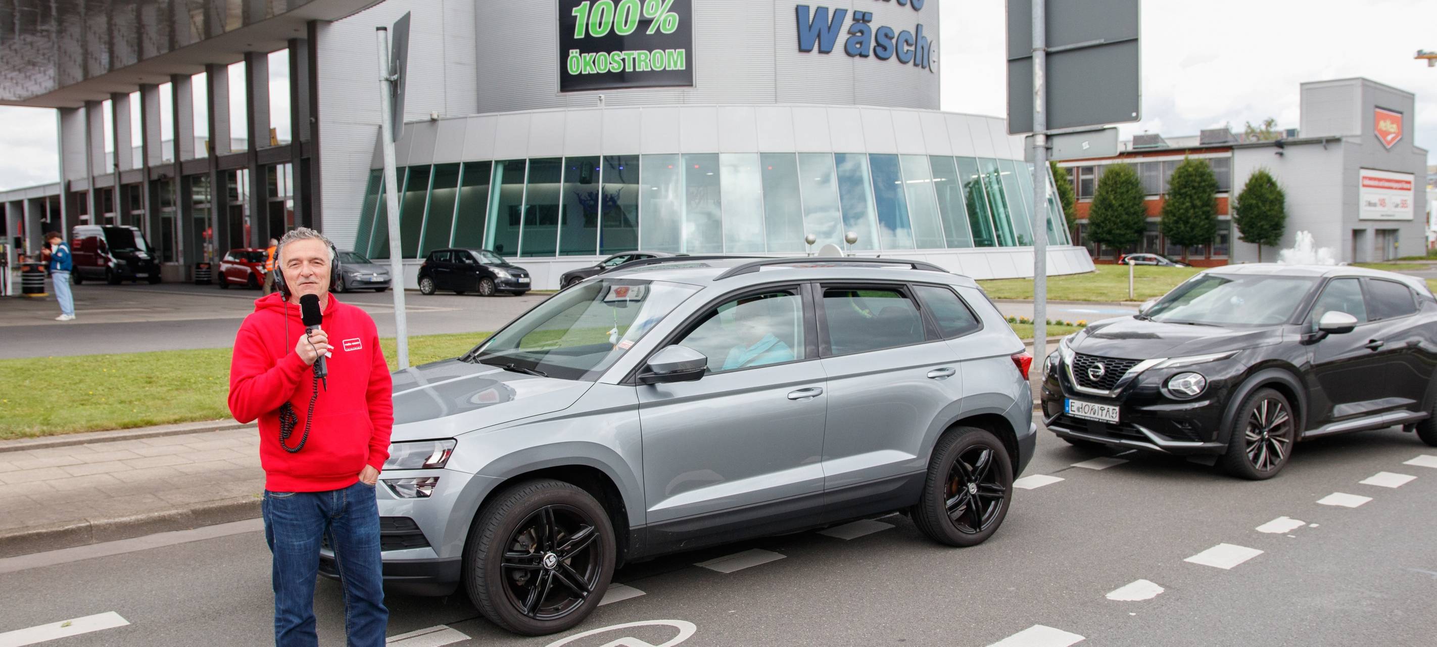 Der Radio Essen-Verkehrsmeldertag 2024: Zwischen Waschstraße und Kuchen-Buffet